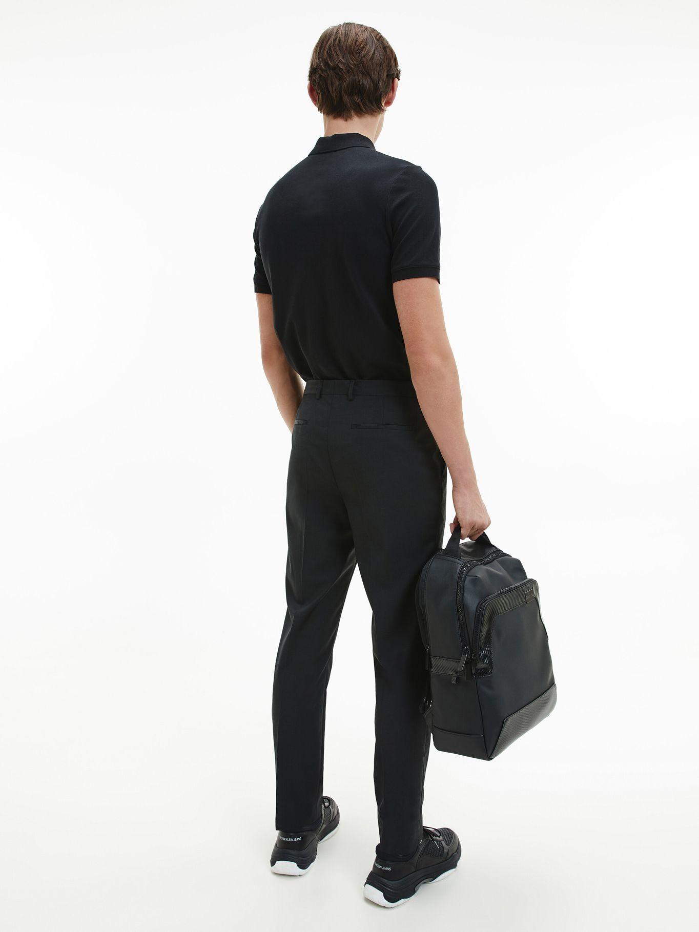 Polo Stretch Badge Negro Calvin Klein-1