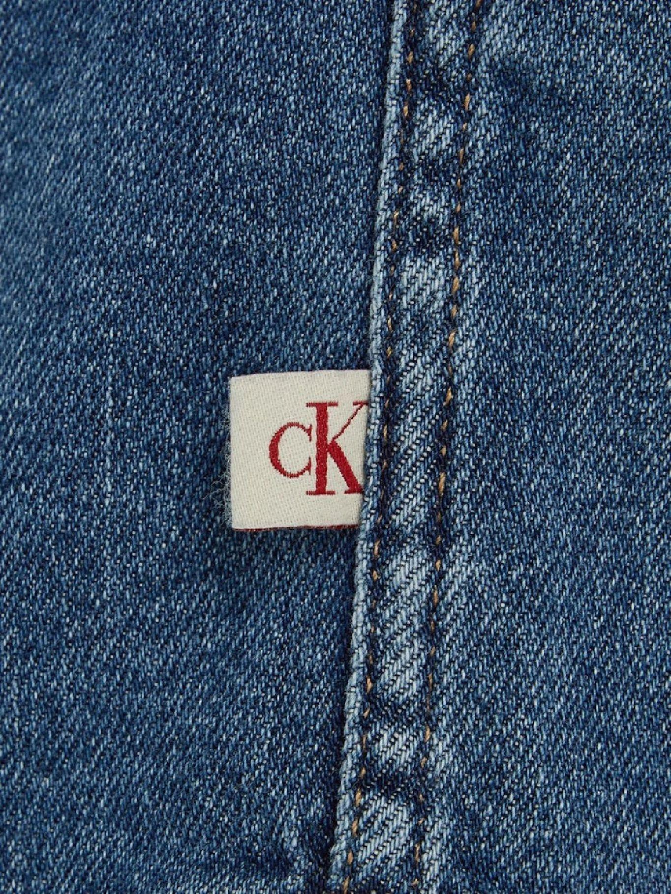 Camisa Slim Denim Azul Calvin Klein-4