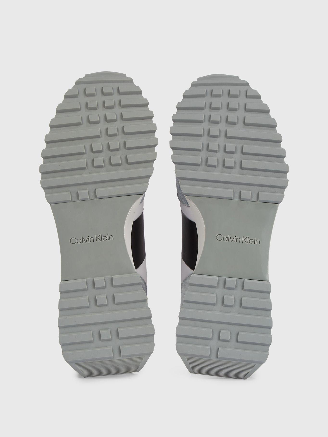 Zapatilla de Cuero Low Top Lace Mix Gris Calvin Klein-3