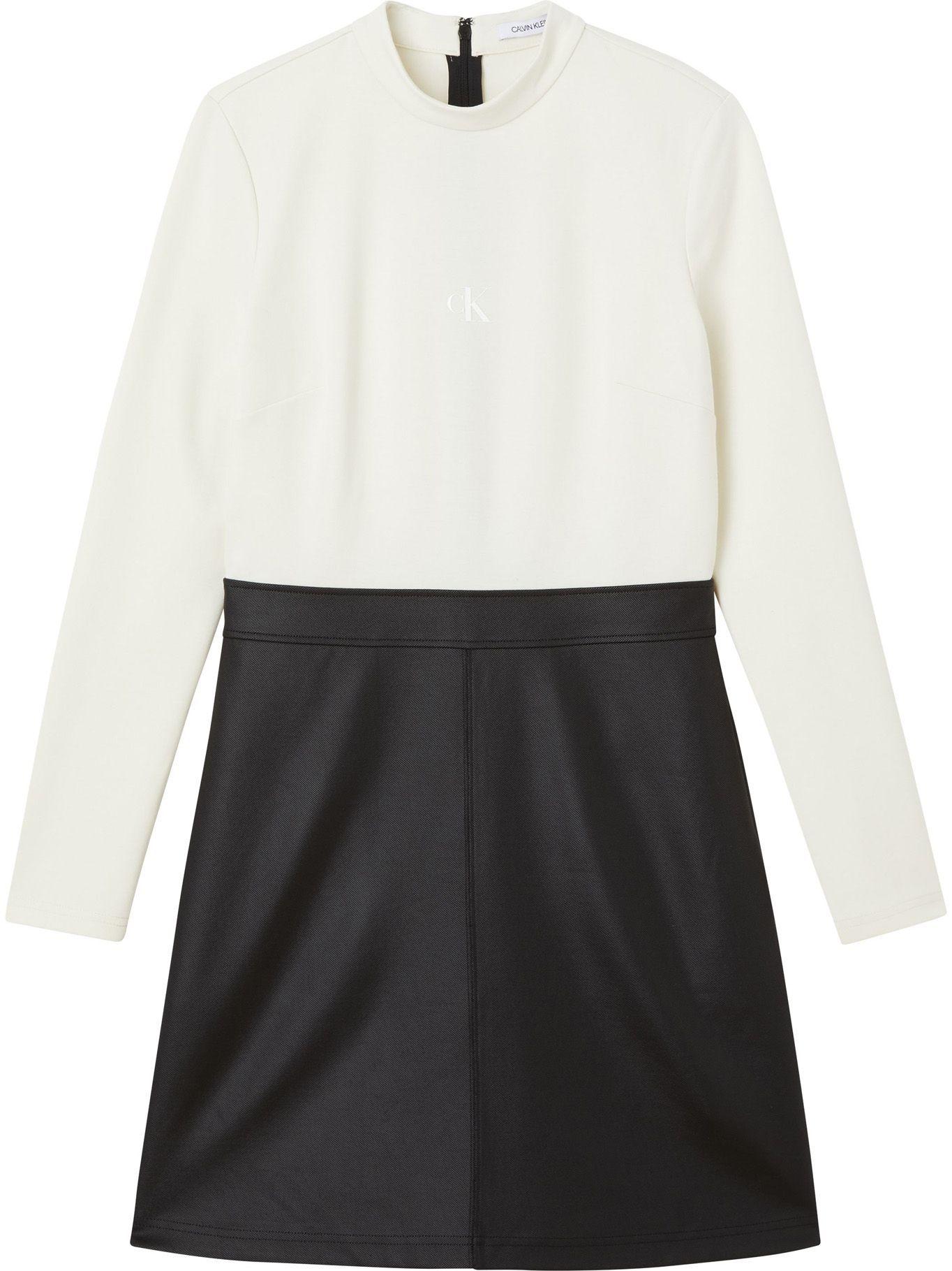 Vestido Coated Skirt Milano Blanco Calvin Klein-1
