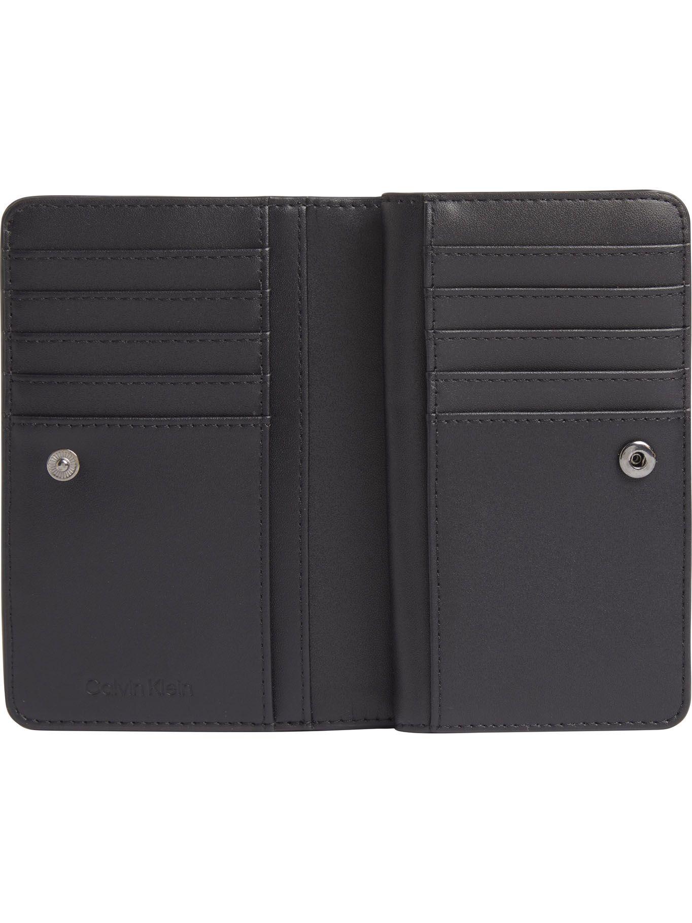 Billetera pequeña con logo Negro Calvin Klein-1