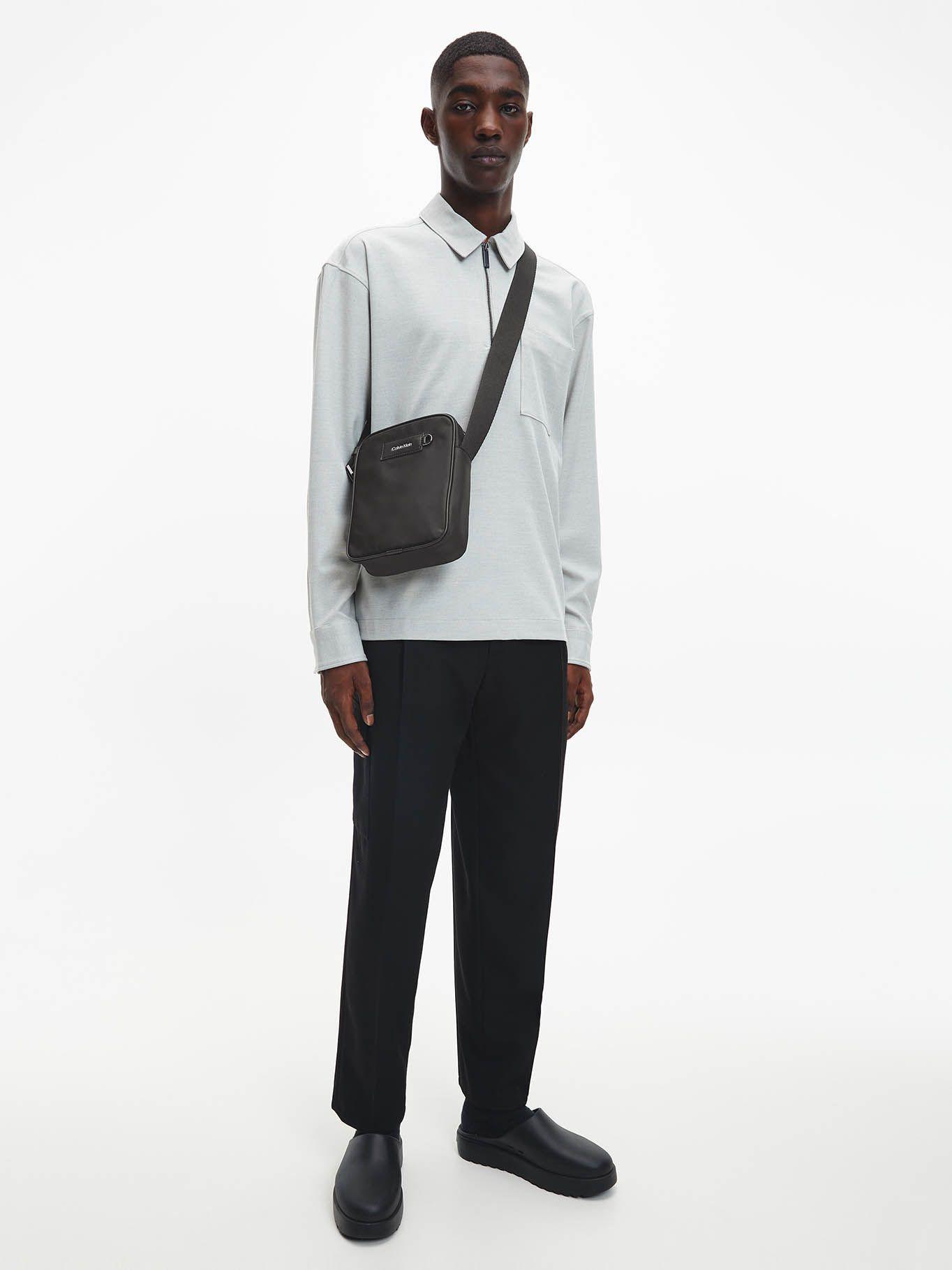 Bandolera con parche de logo Negro Calvin Klein-2