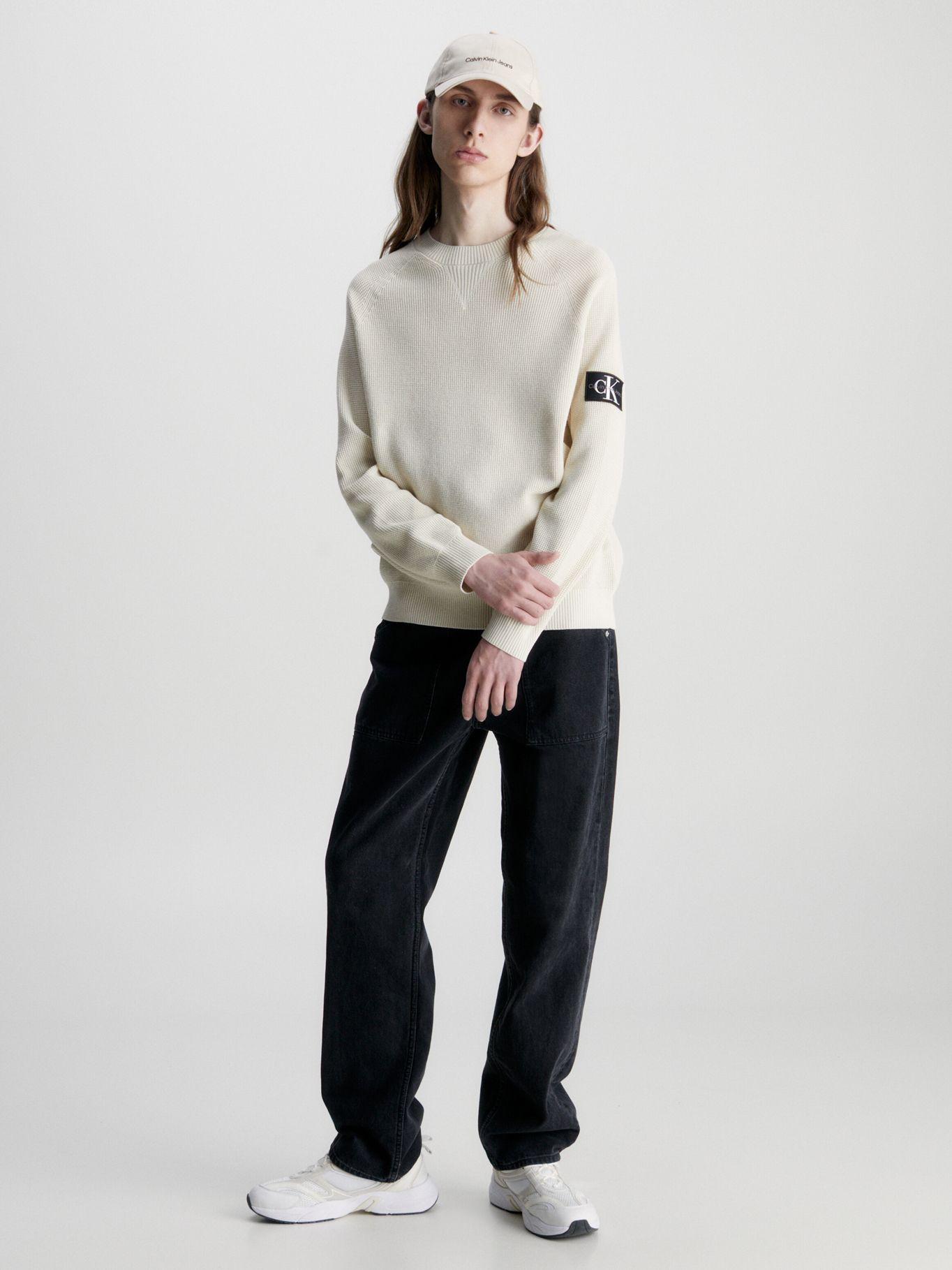 Suéter Core Badge Beige Calvin Klein-1