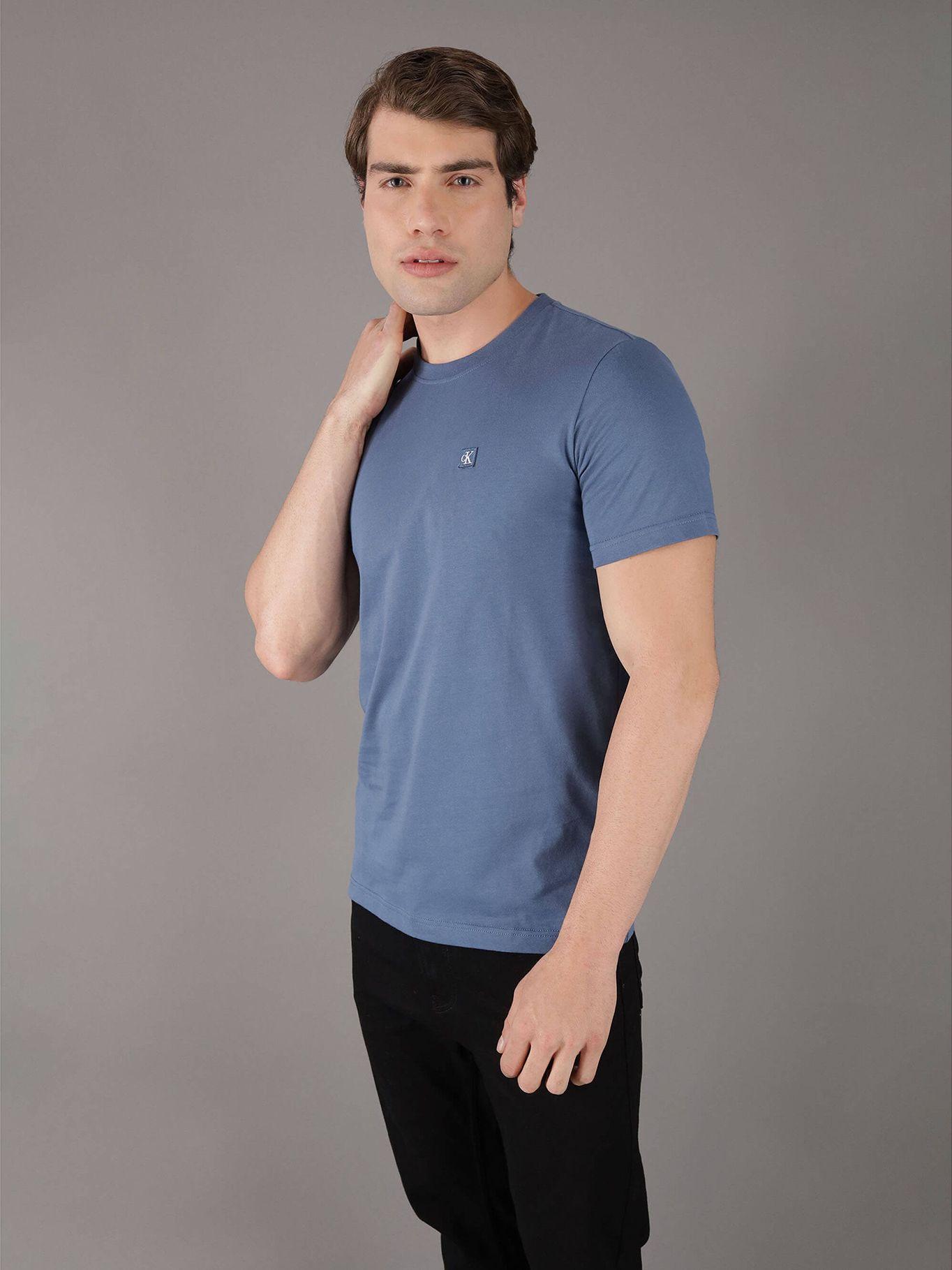 Polera Ck Embro Badge Azul Calvin Klein-0