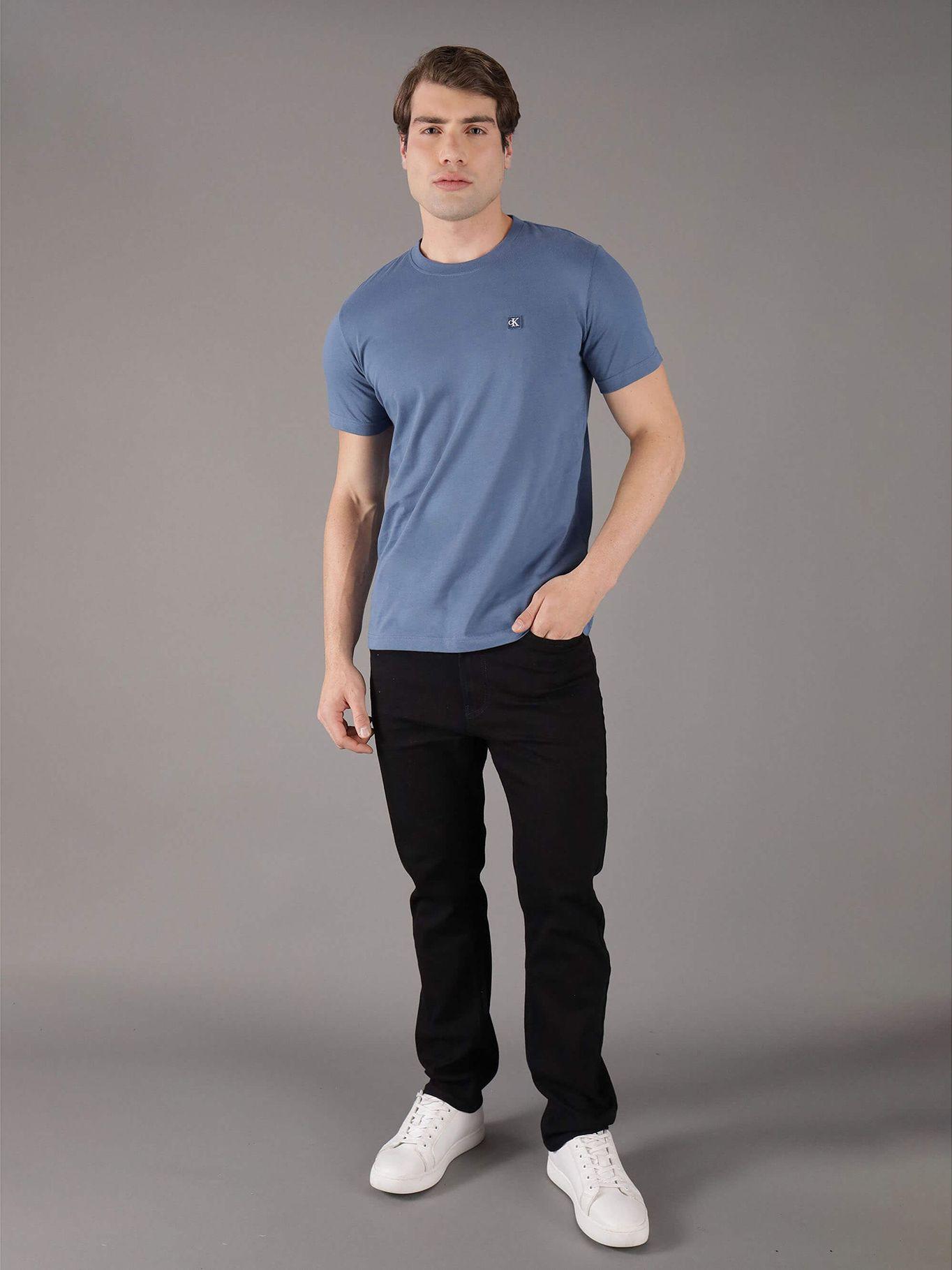 Polera Ck Embro Badge Azul Calvin Klein-1