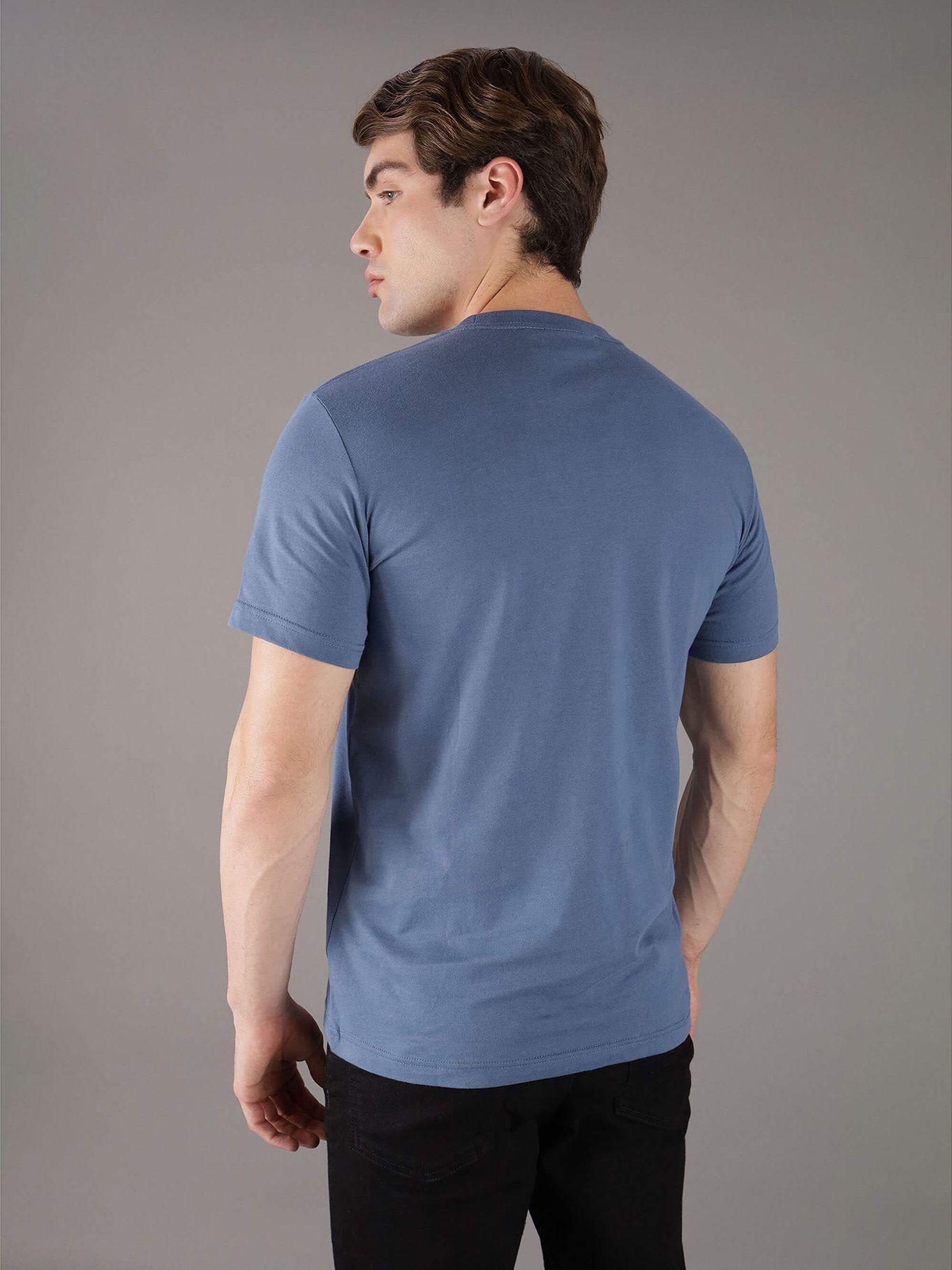 Polera Ck Embro Badge Azul Calvin Klein-2
