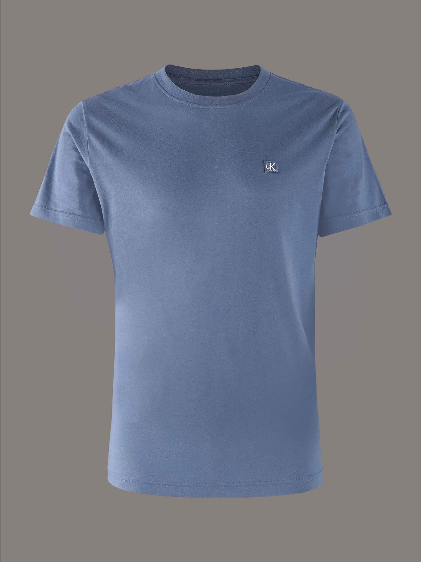 Polera Ck Embro Badge Azul Calvin Klein-4