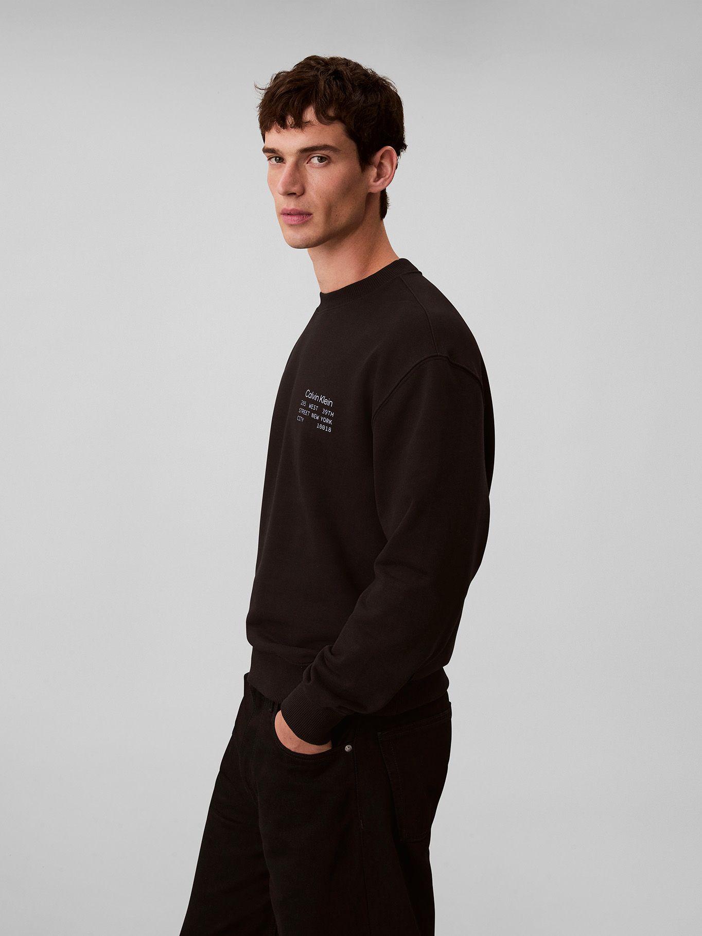 Polerón Terry con Estampado Gráfico Negro Calvin Klein-3