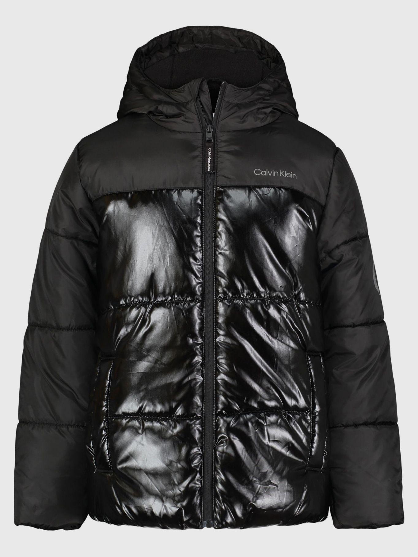 Parka Niño Shiny Blocked Negro Calvin Klein-0