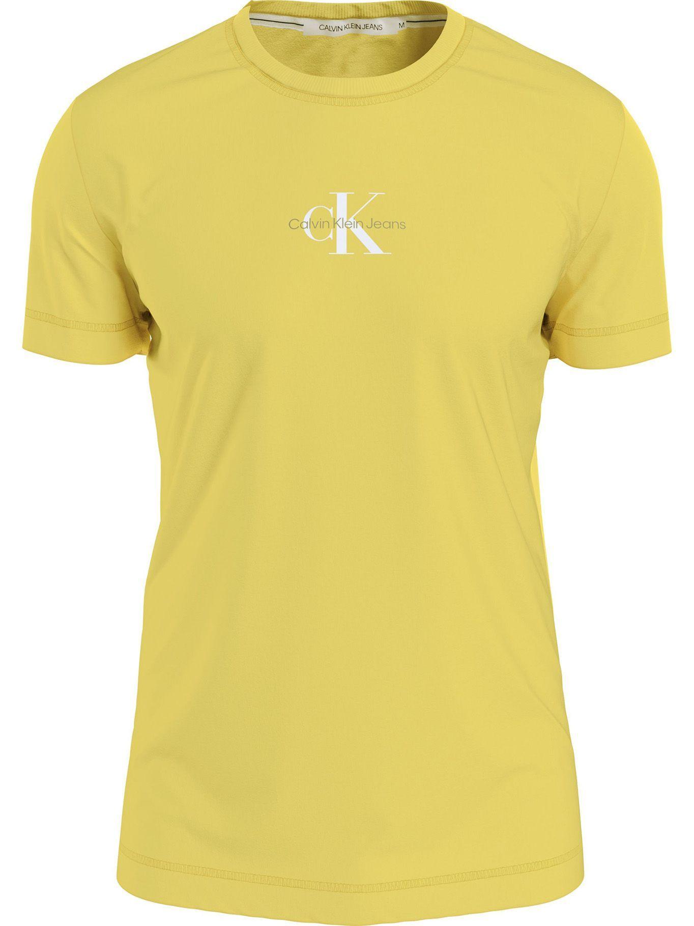 Polera Monogram Logo Amarillo Calvin Klein-0