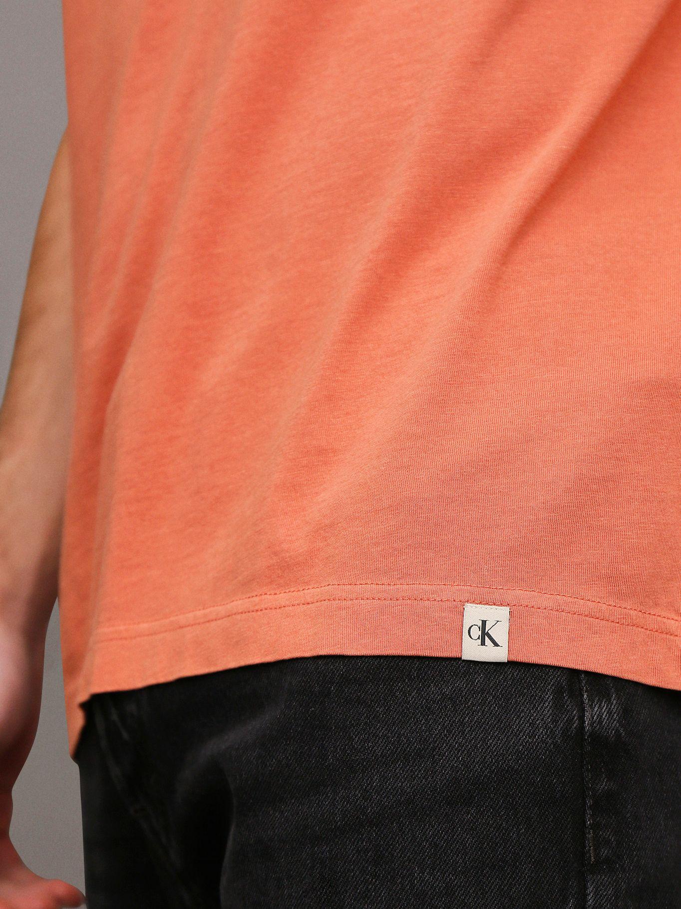 Polera Washed Naranja Calvin Klein-4