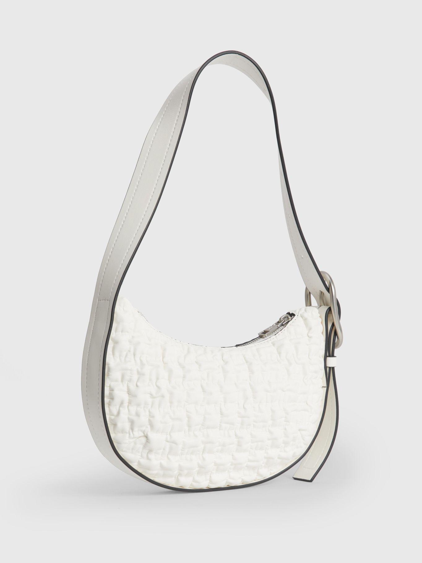 Cartera Crescent Buckle Blanco Calvin Klein-1