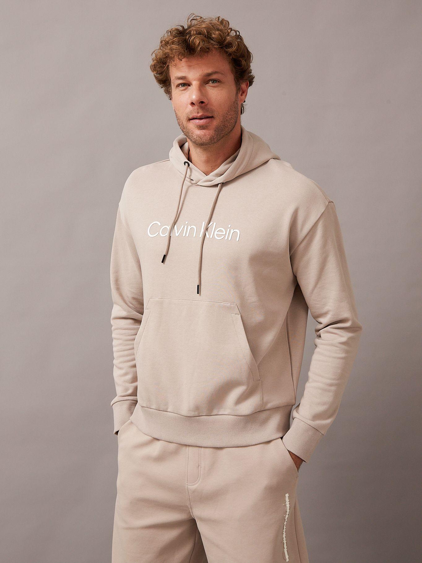 Polerón con Gorro Hero Logo Comfort Beige Calvin Klein-0