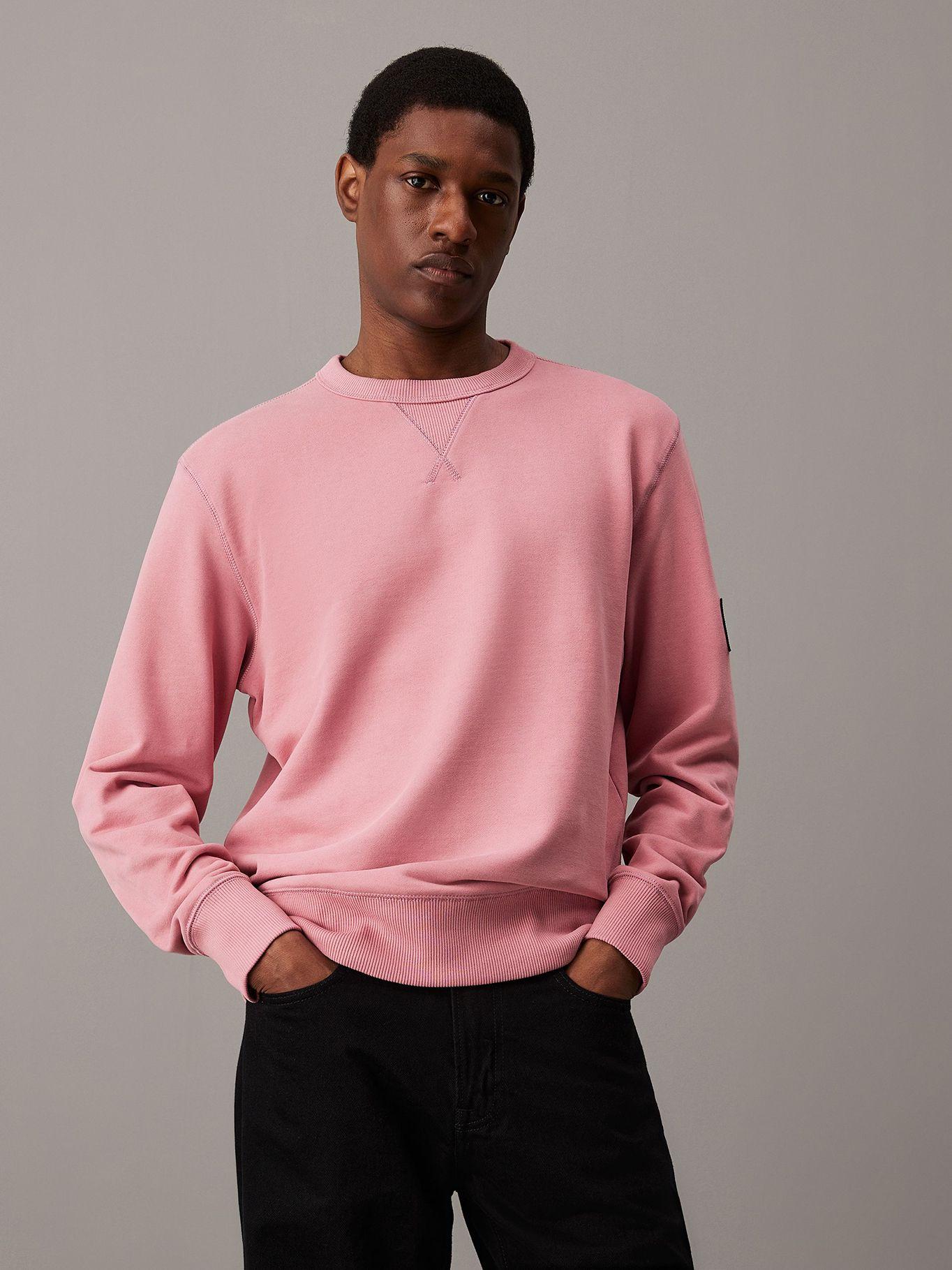 Polerón Badge Crew Neck L-G Rosado Calvin Klein-0
