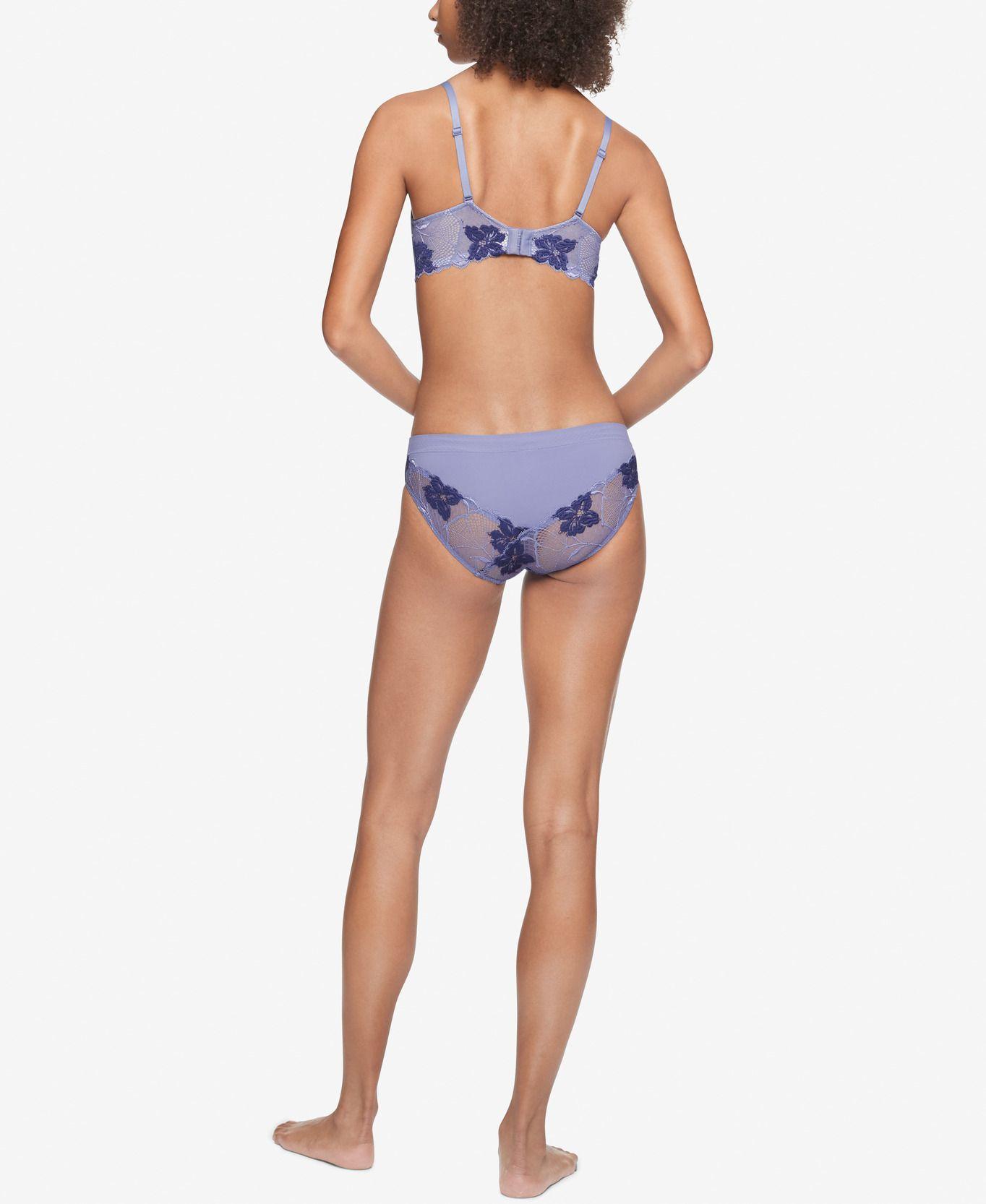 Bralette Light Lined Perfectly Azul Calvin Klein-1