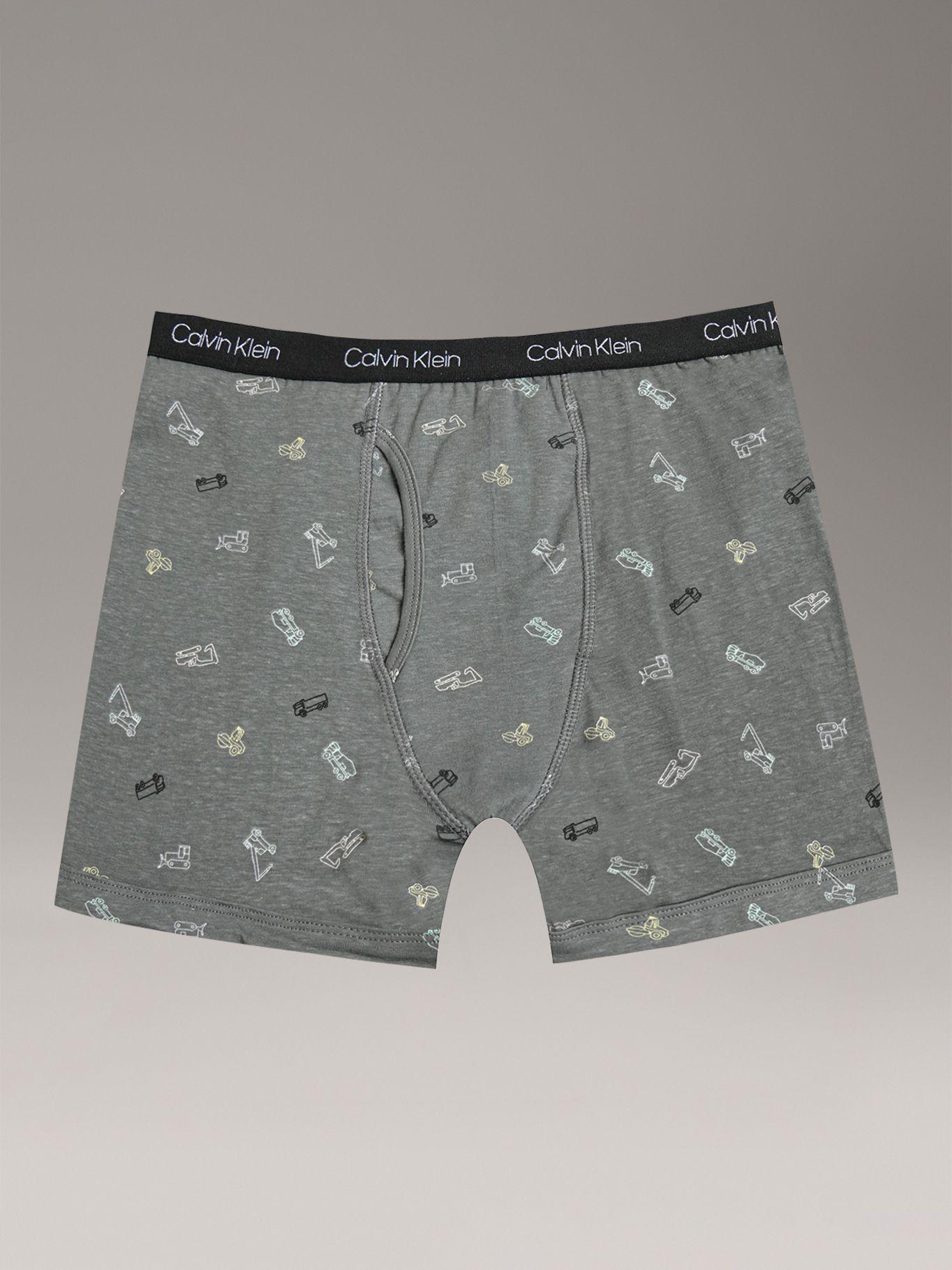 Pack 3 Boxérs C Stretch  para Niño Gris Calvin Klein-1