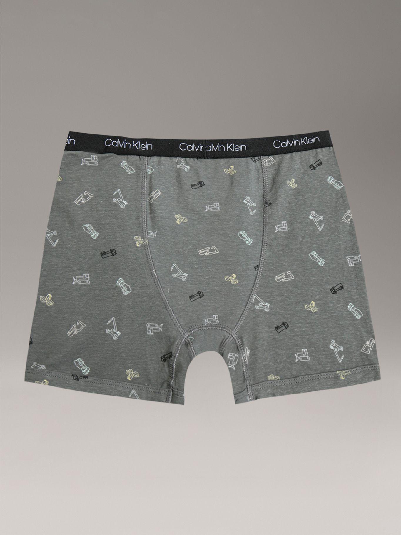 Pack 3 Boxérs C Stretch  para Niño Gris Calvin Klein-2
