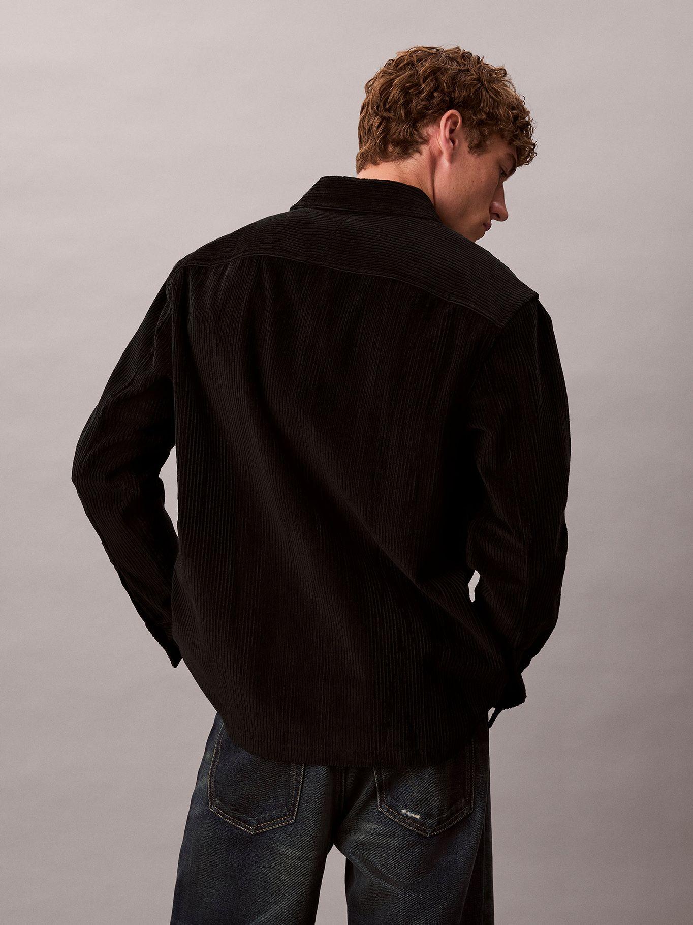 Camisa en Pana con Bolsillos Negro Calvin Klein-2