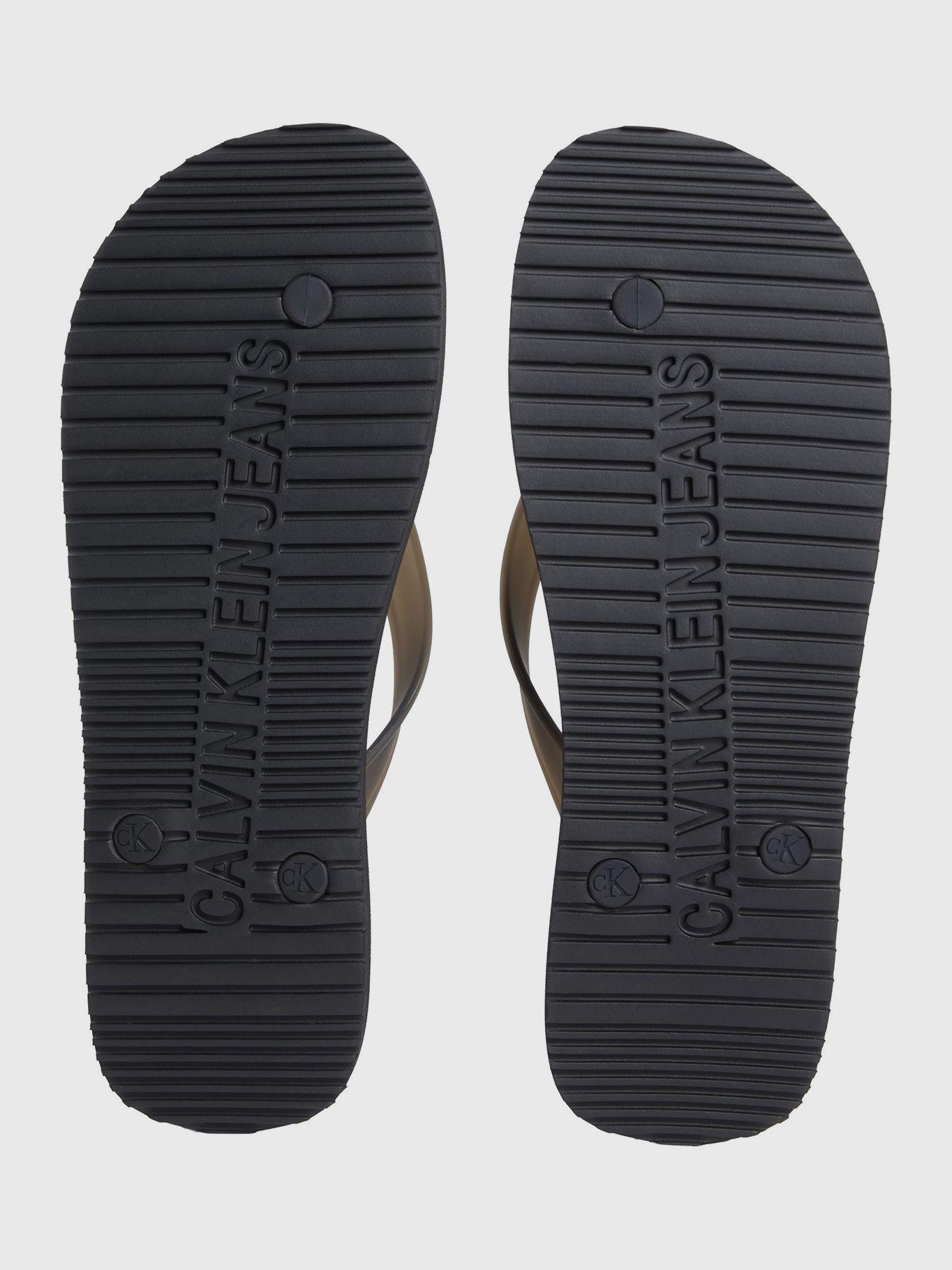 Sandalias con Logotipo Negro Calvin Klein-3
