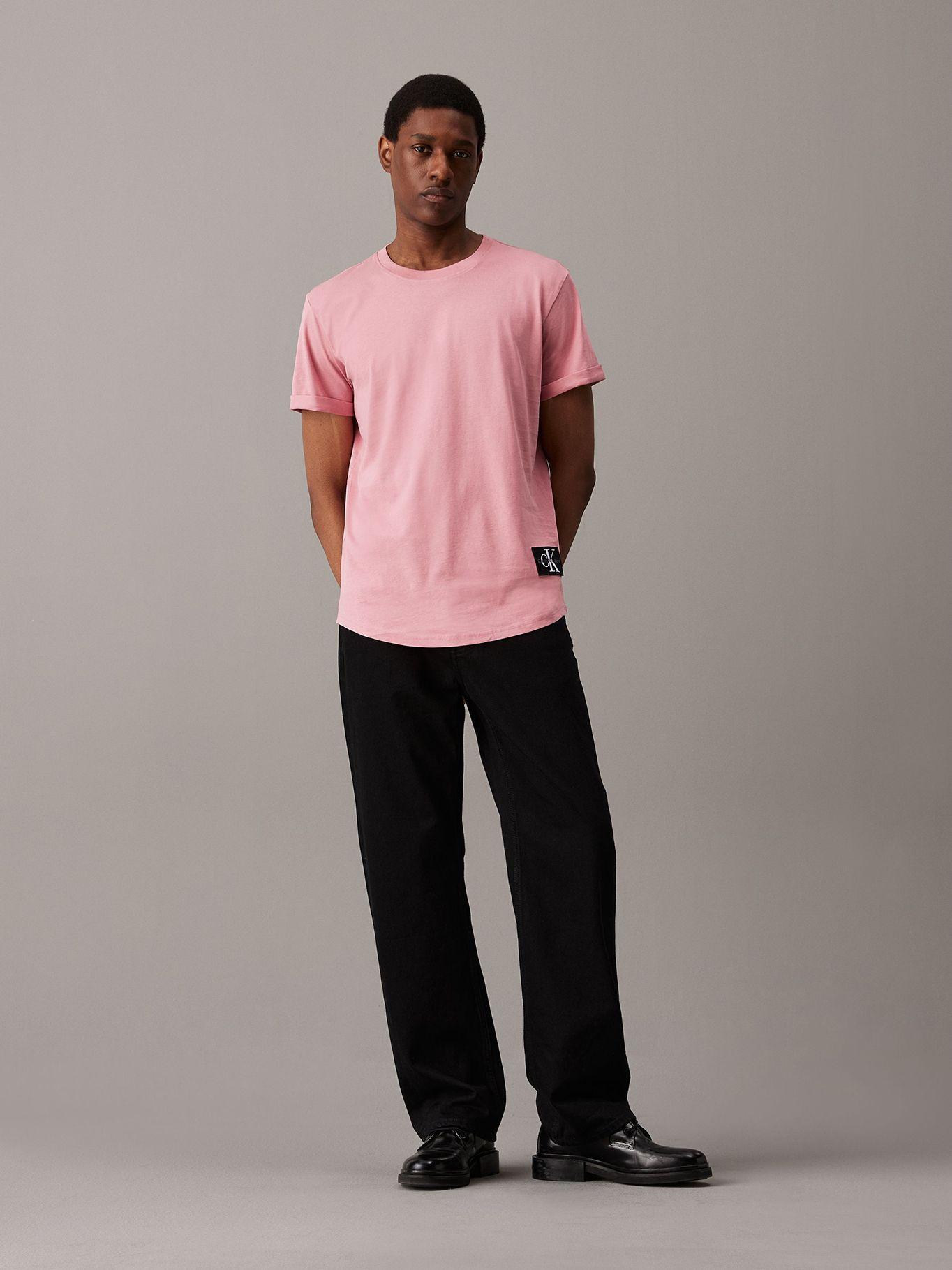 Polera Badge Turn Up LG Rosado Calvin Klein-1