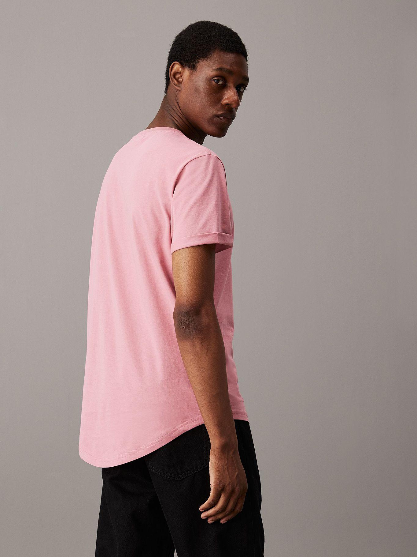 Polera Badge Turn Up LG Rosado Calvin Klein-2