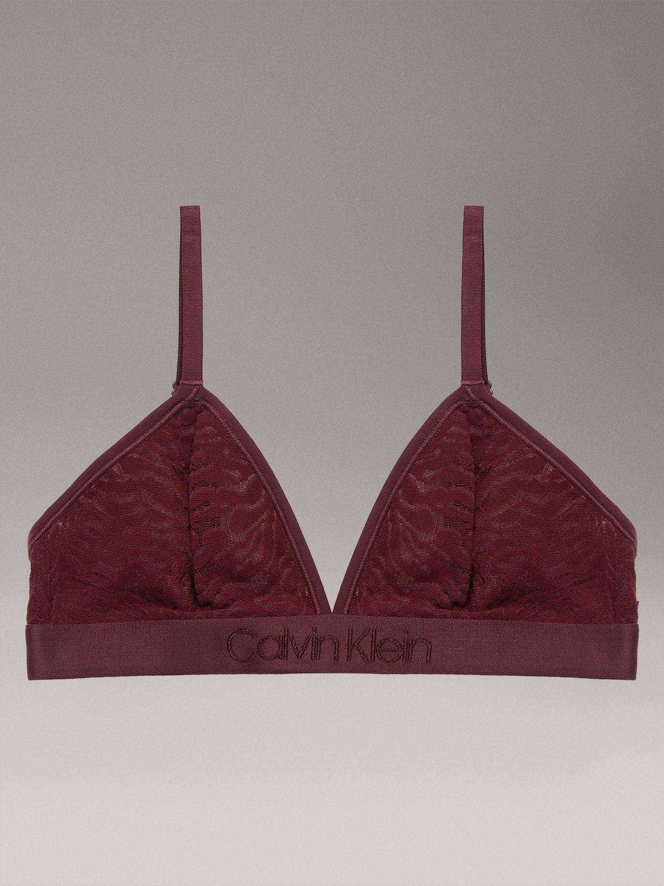 Bralette Triángulo Intrinsi Unlined Burdeo Calvin Klein-5