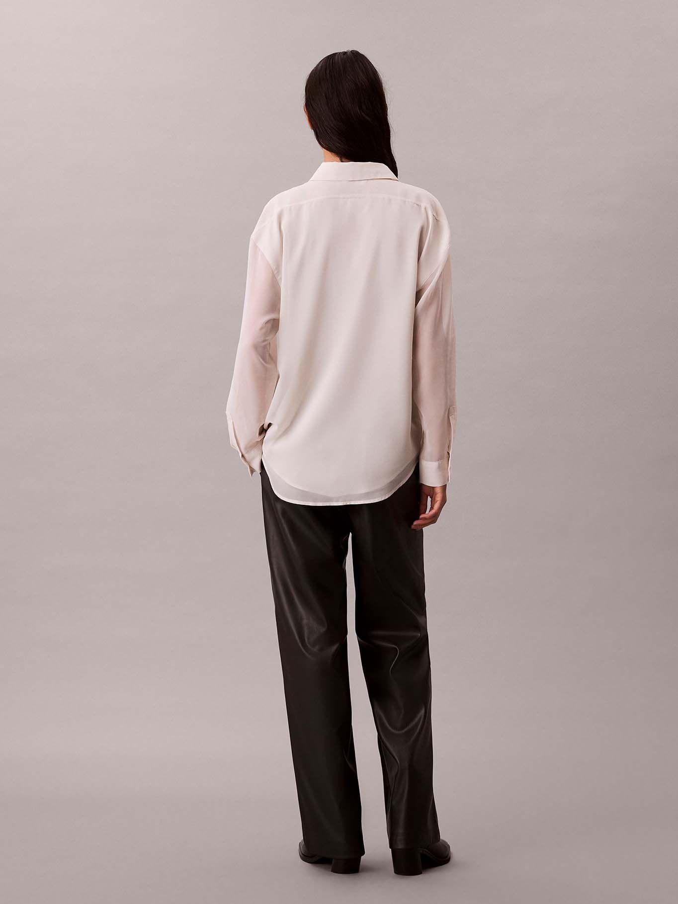 Blusa De Manga Remangable Beige Calvin Klein-2