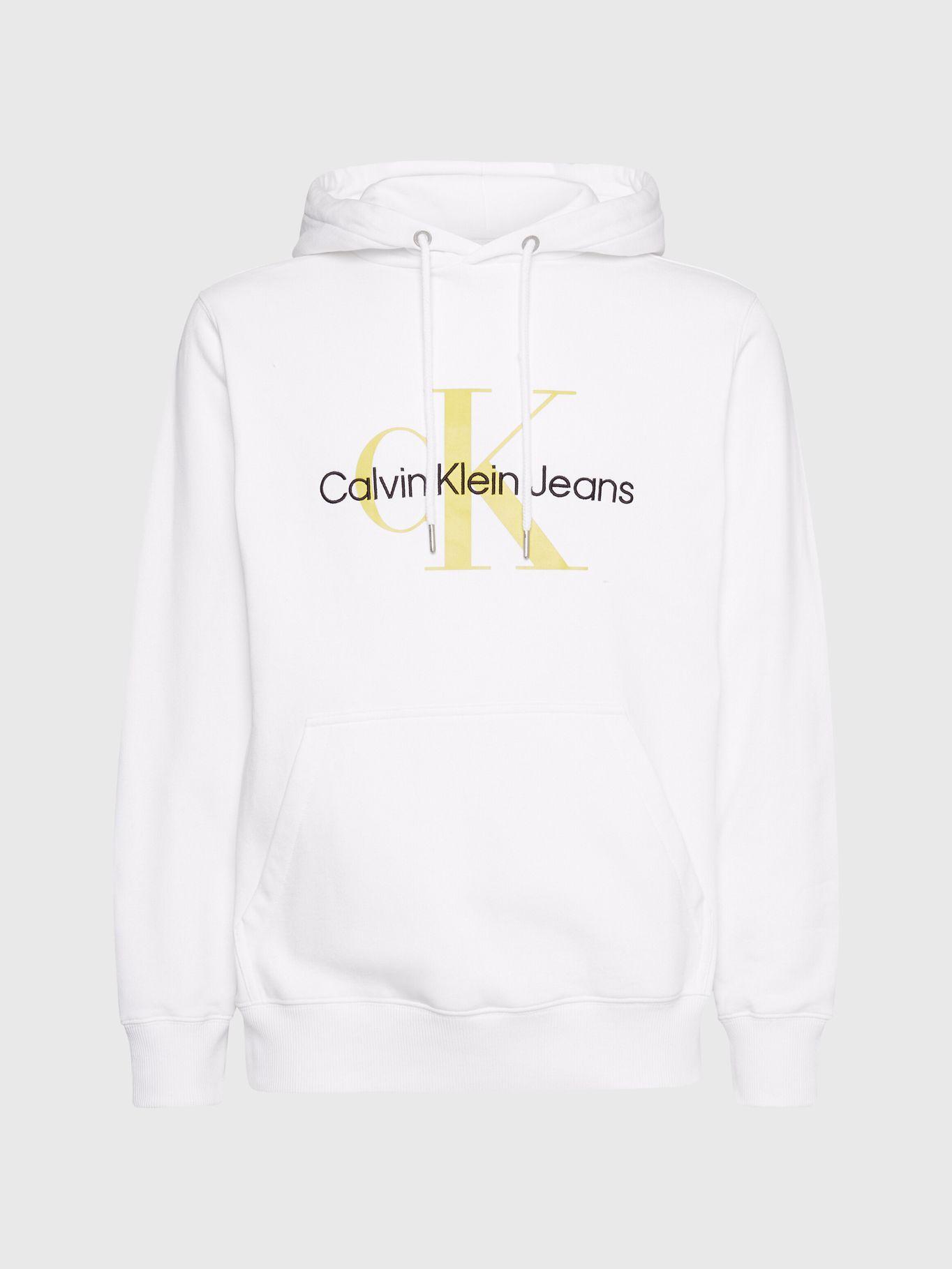 Polerón con Gorro Seasonal  Blanco Calvin Klein-4