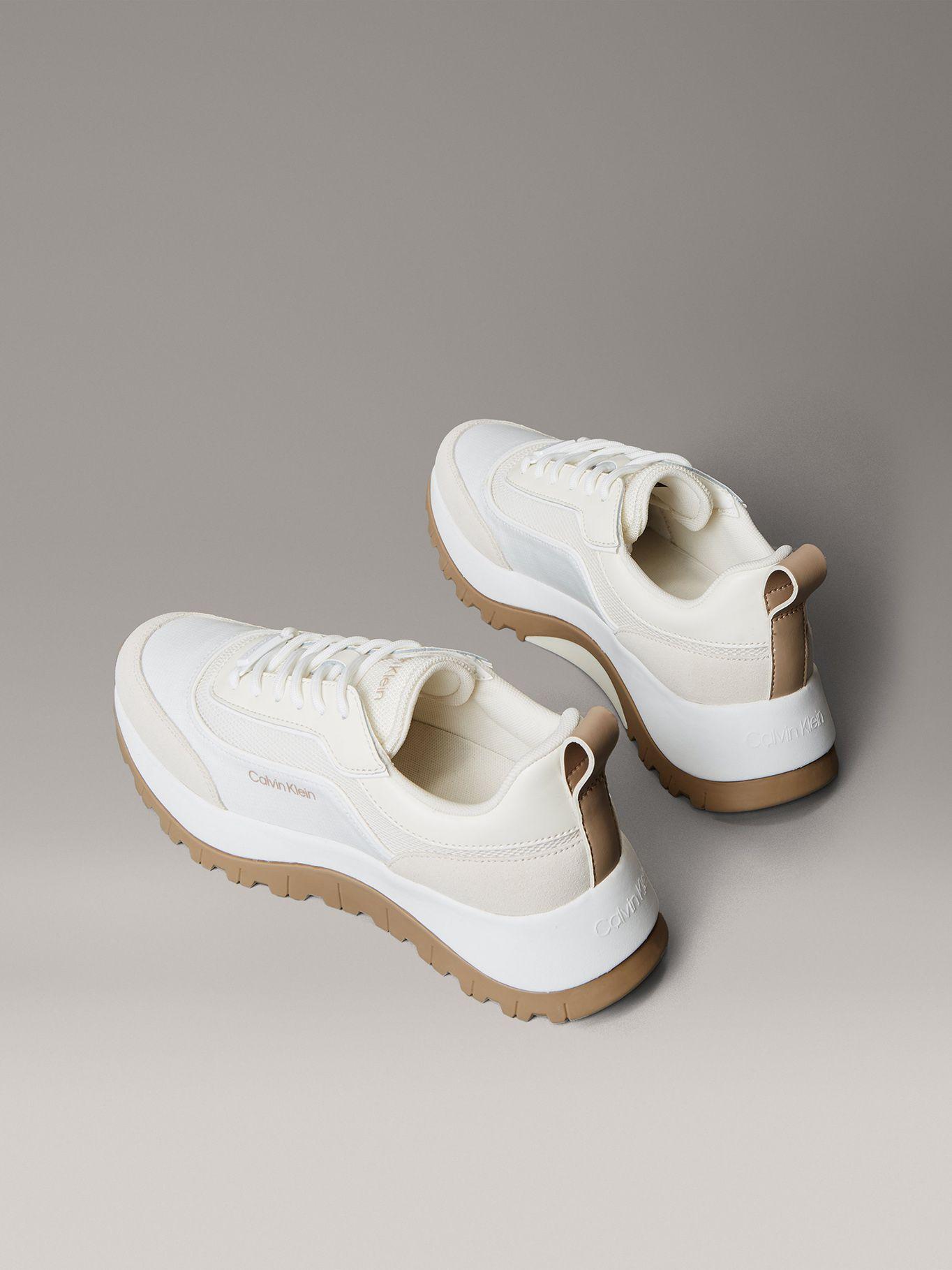 Zapatilla Runner en Tejido de Malla Blanco Calvin Klein-1