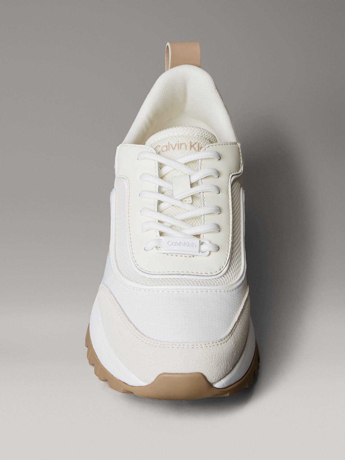 Zapatilla Runner en Tejido de Malla Blanco Calvin Klein-2