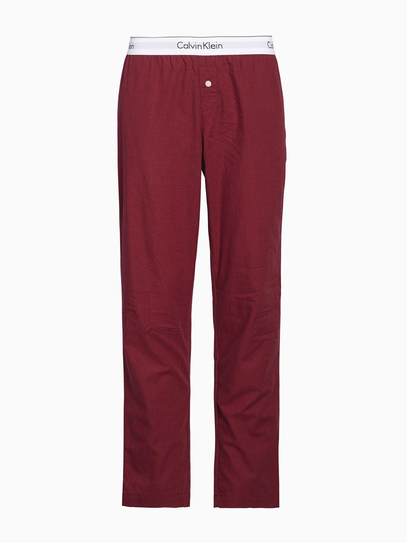 Pantalón Pijama Wovens Cotton Burdeo Calvin Klein-3