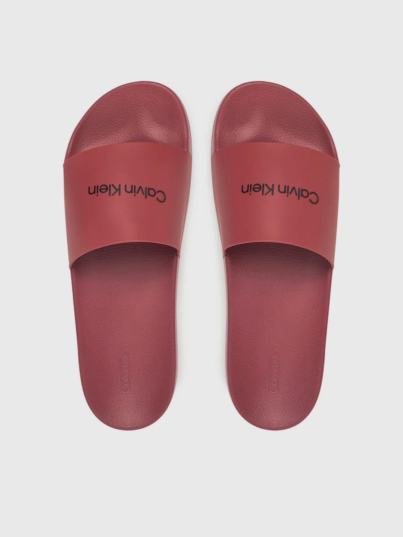 Sandalias con Logo Burdeo Calvin Klein-2