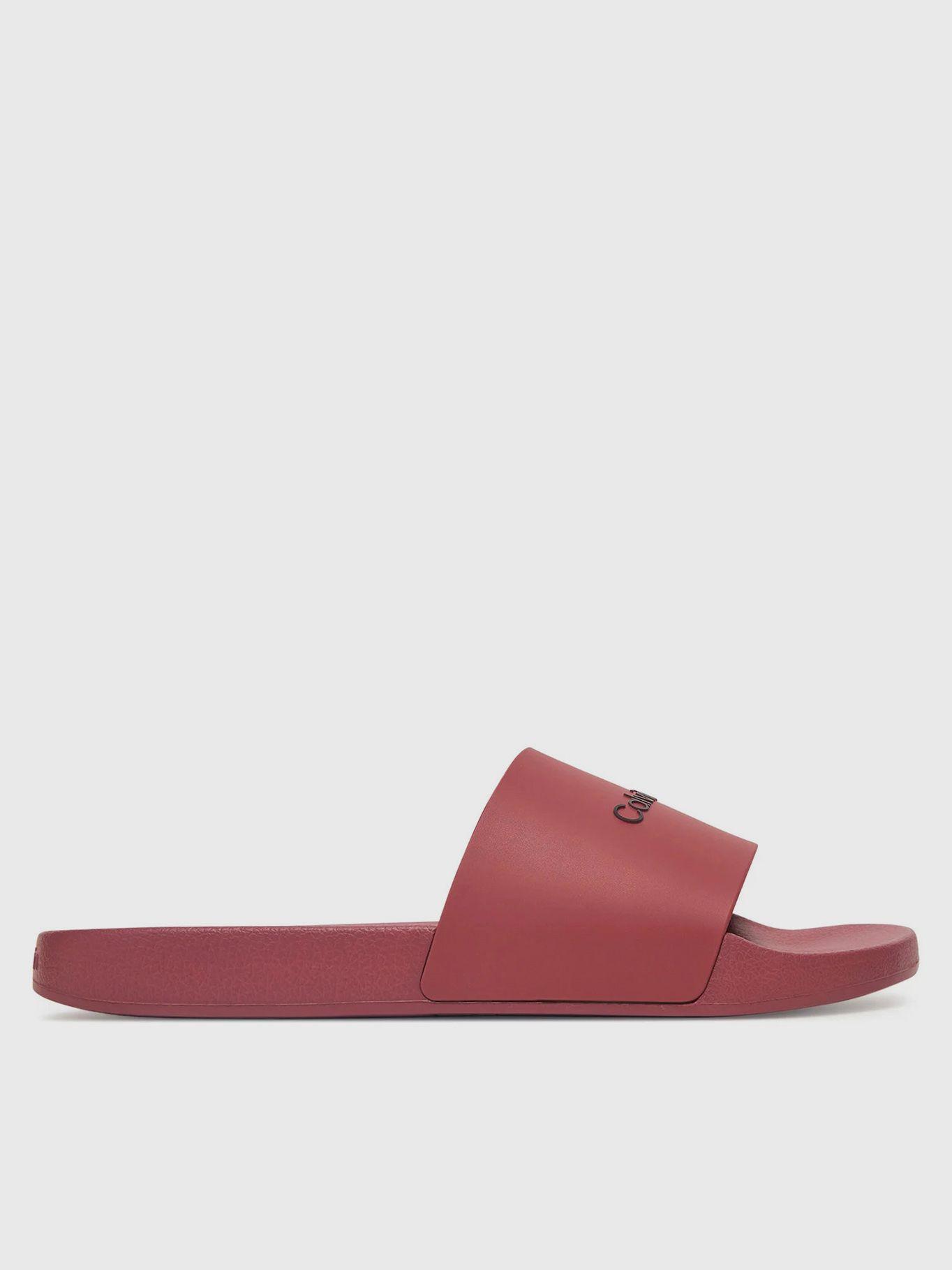 Sandalias con Logo Burdeo Calvin Klein-4