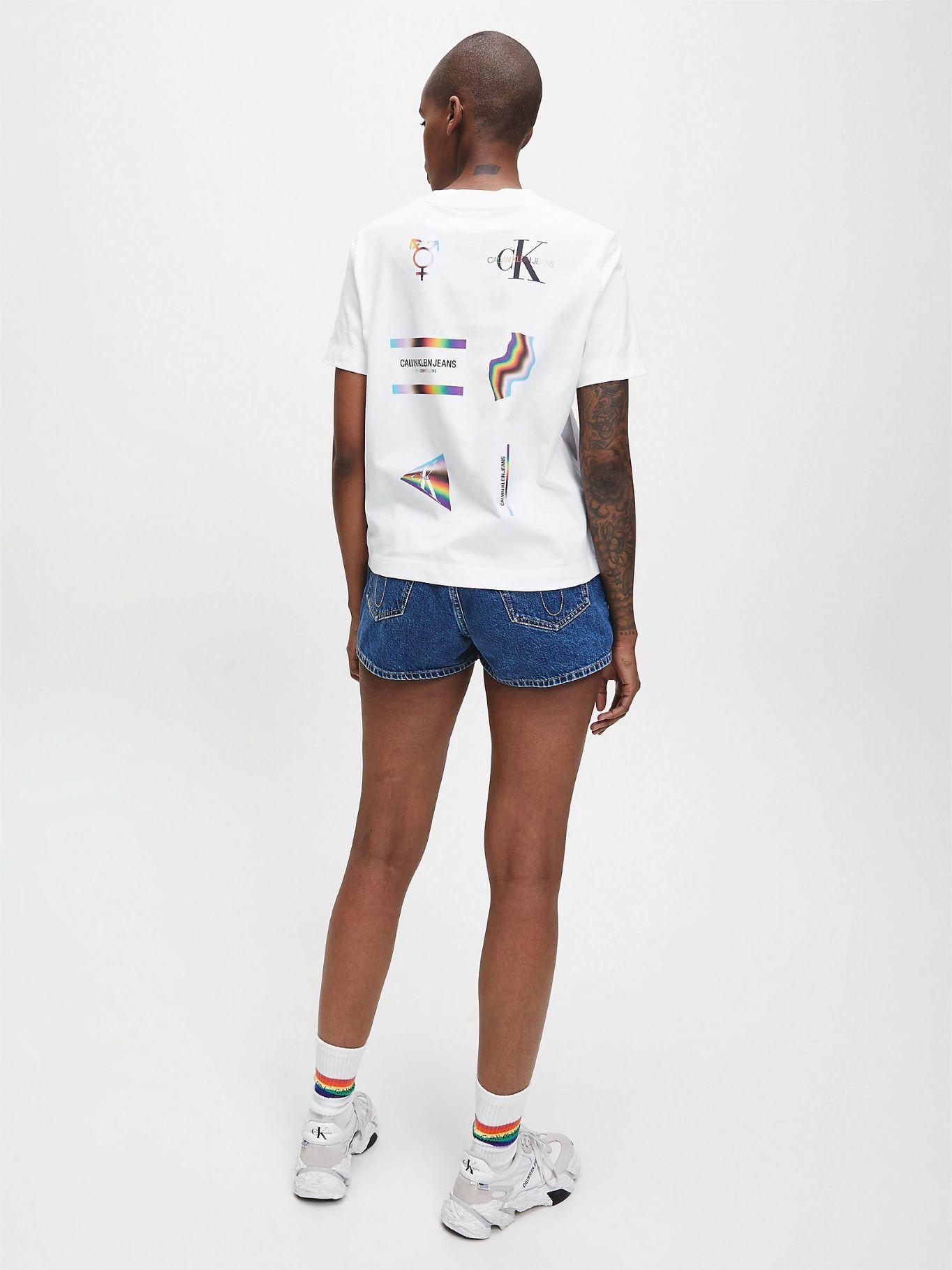 Polera Pride Multi Logo Blanco Calvin Klein-1