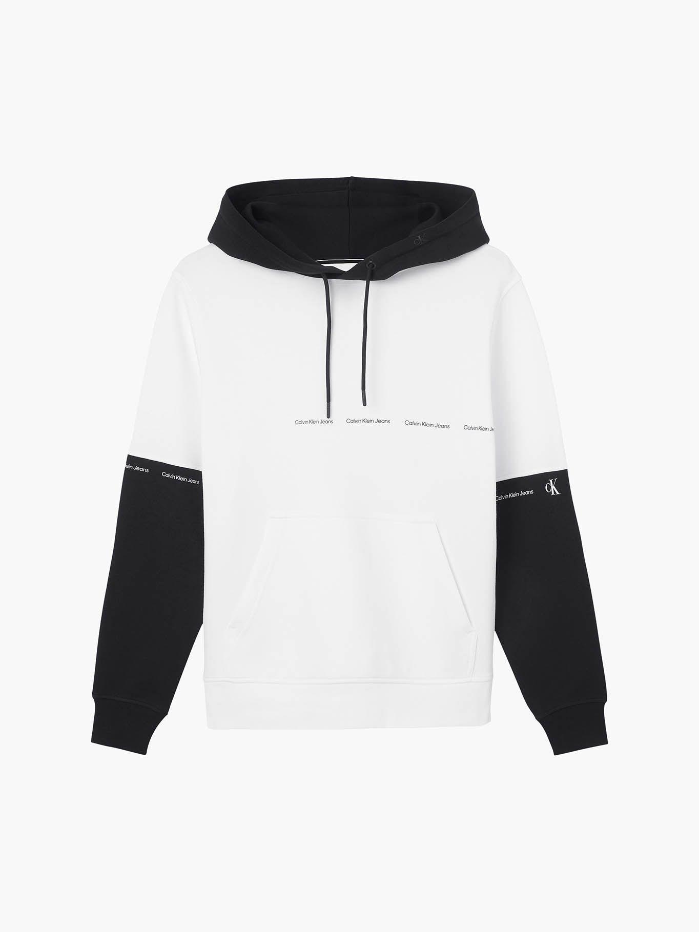 Hoodie Colorblock Blanco Calvin Klein-4