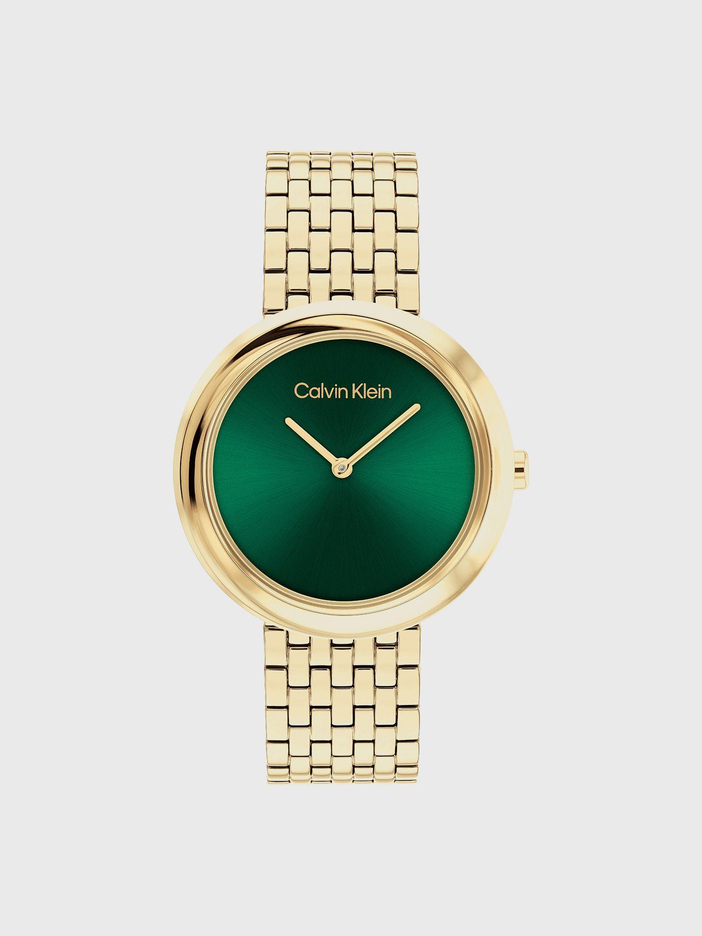 Reloj Contoured Bezel Dorado Calvin Klein-0