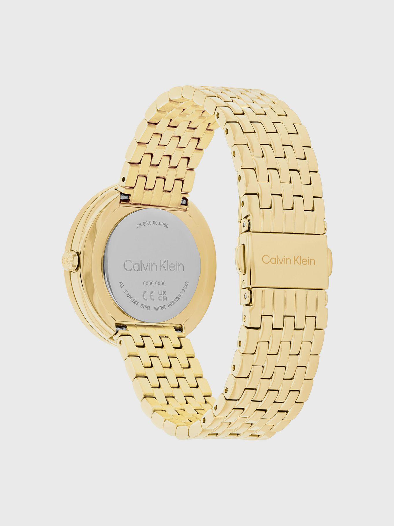 Reloj Contoured Bezel Dorado Calvin Klein-1