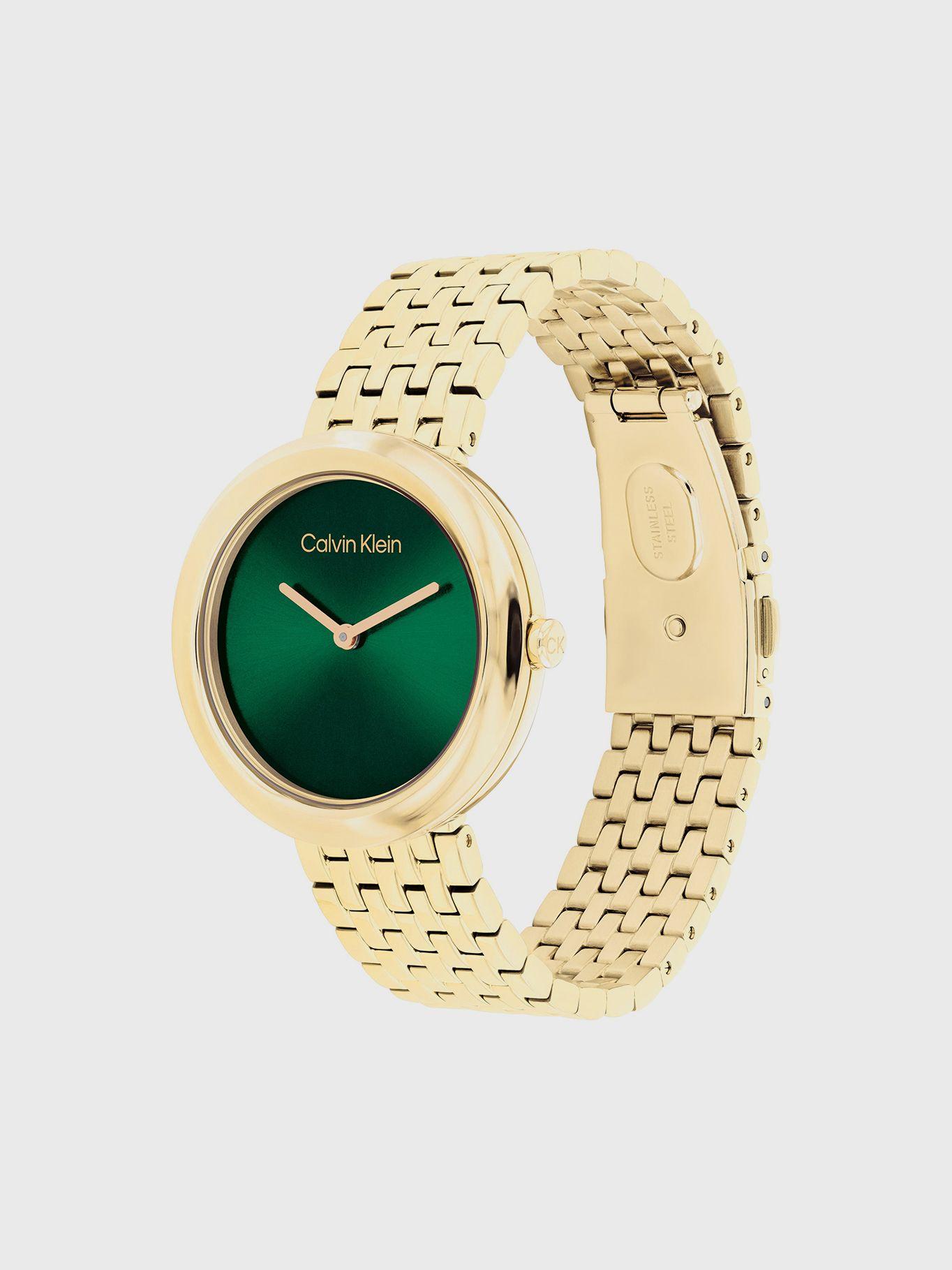 Reloj Contoured Bezel Dorado Calvin Klein-2