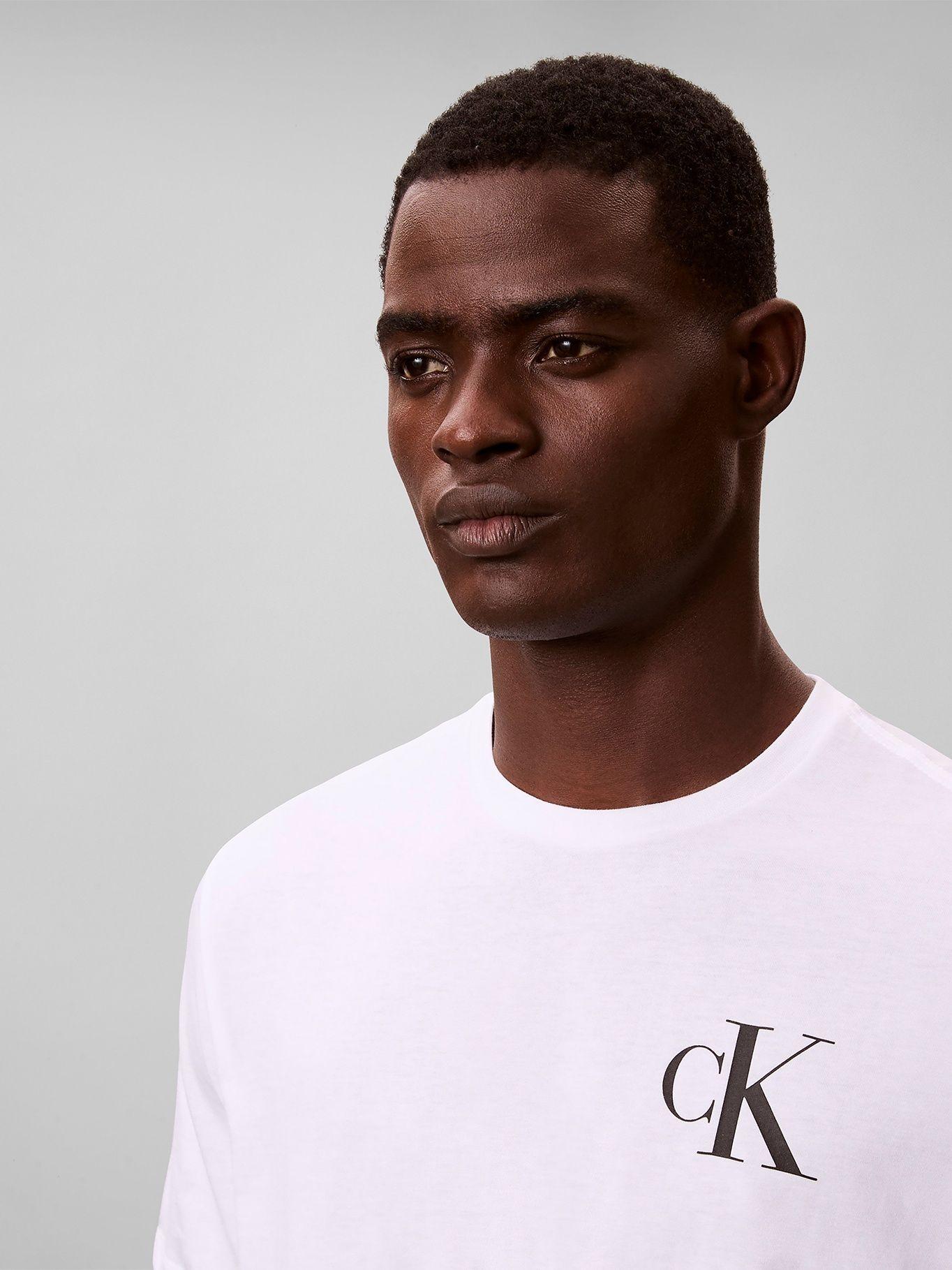 Polera con Monograma 30S Blanco Calvin Klein-4