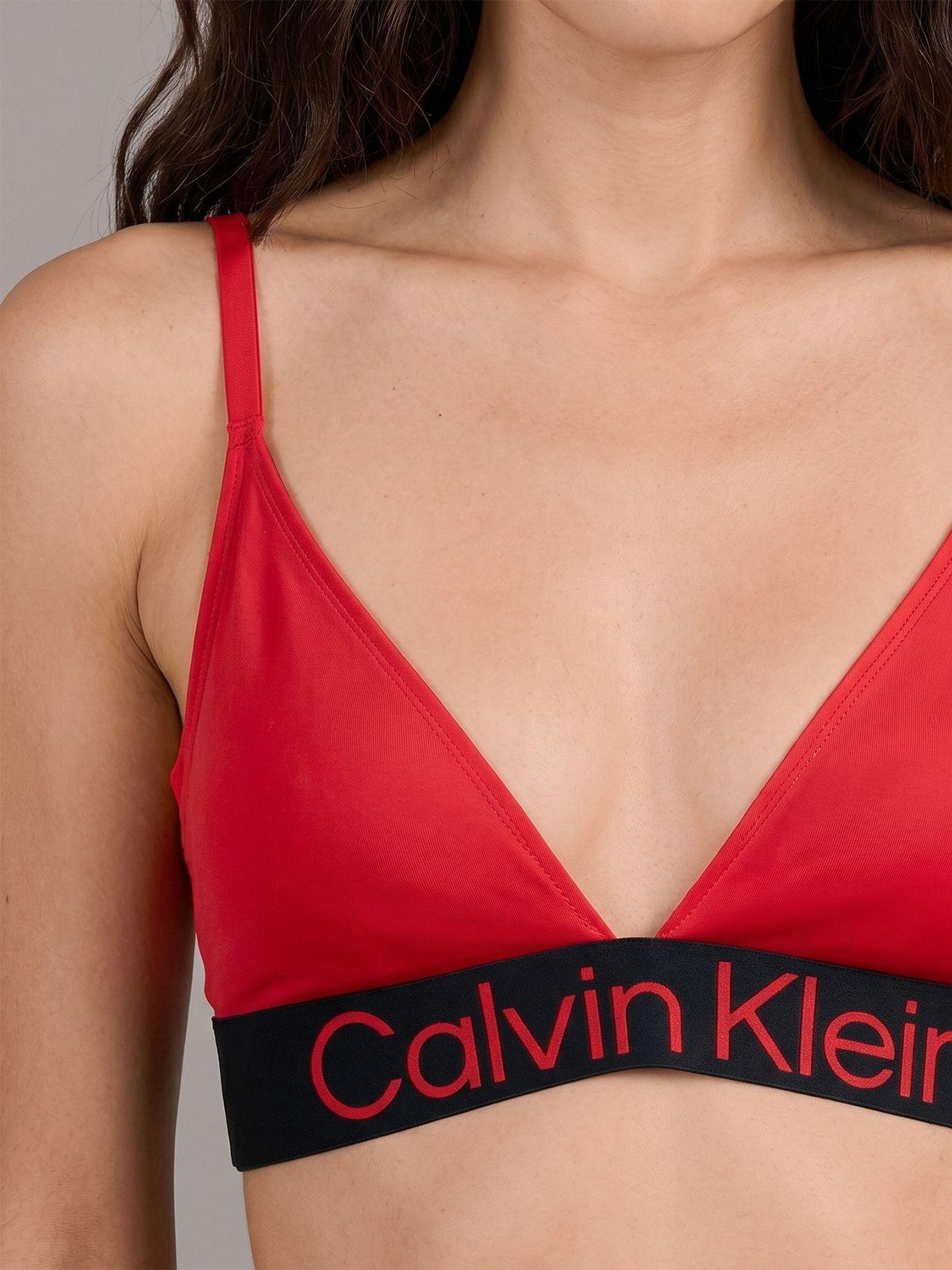 Brasier de Triángulo Bold Logo Rojo Calvin Klein-3