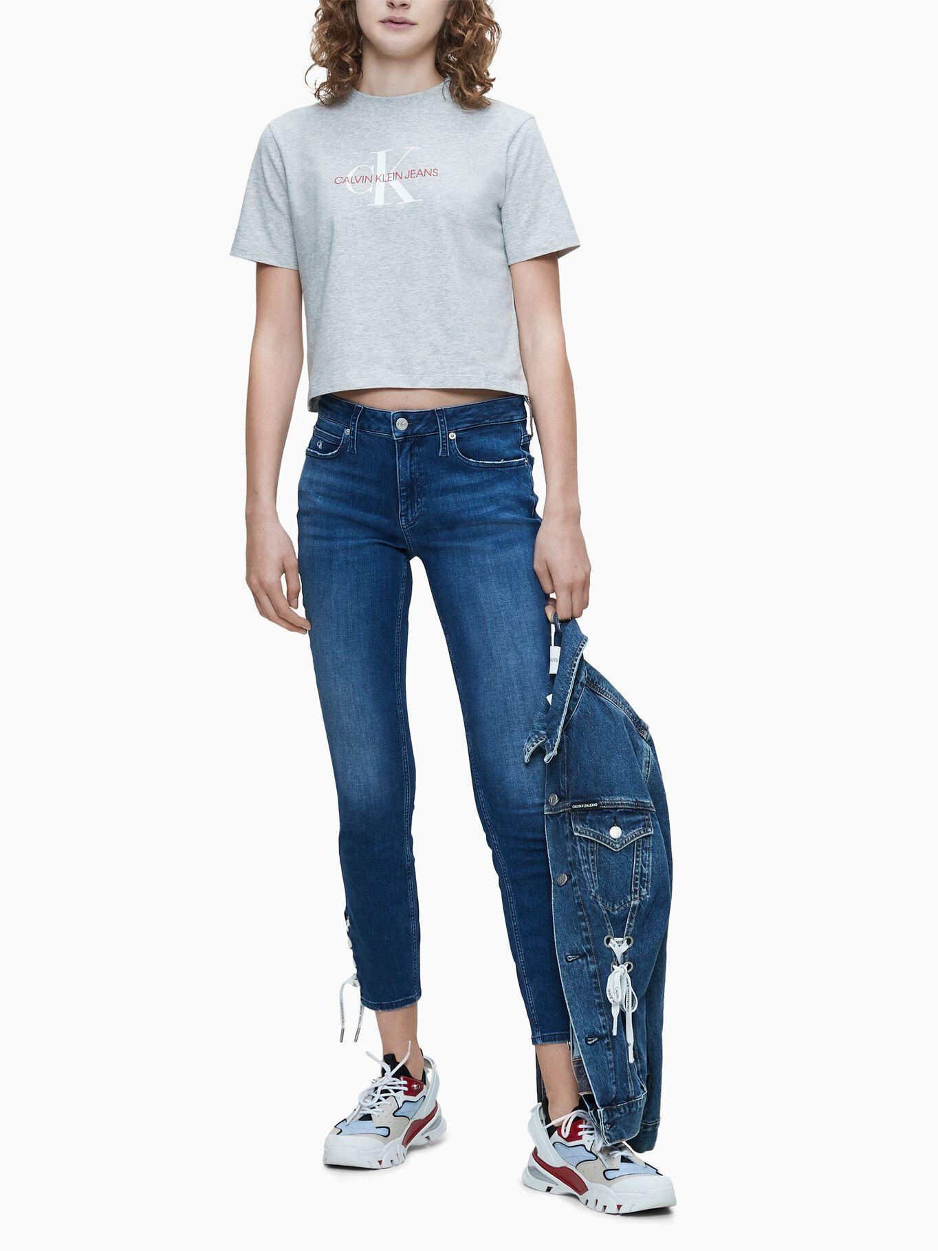 Jeans CKJ 011 Mid Rise Skinny Ankle Azul Calvin Klein-0