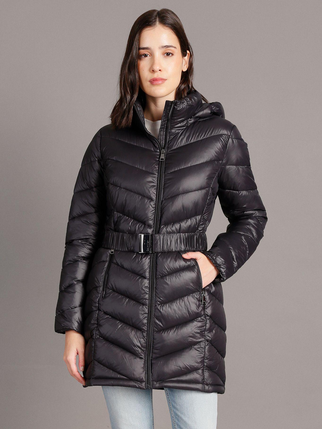 Parka Long Coat Negro Calvin Klein-0