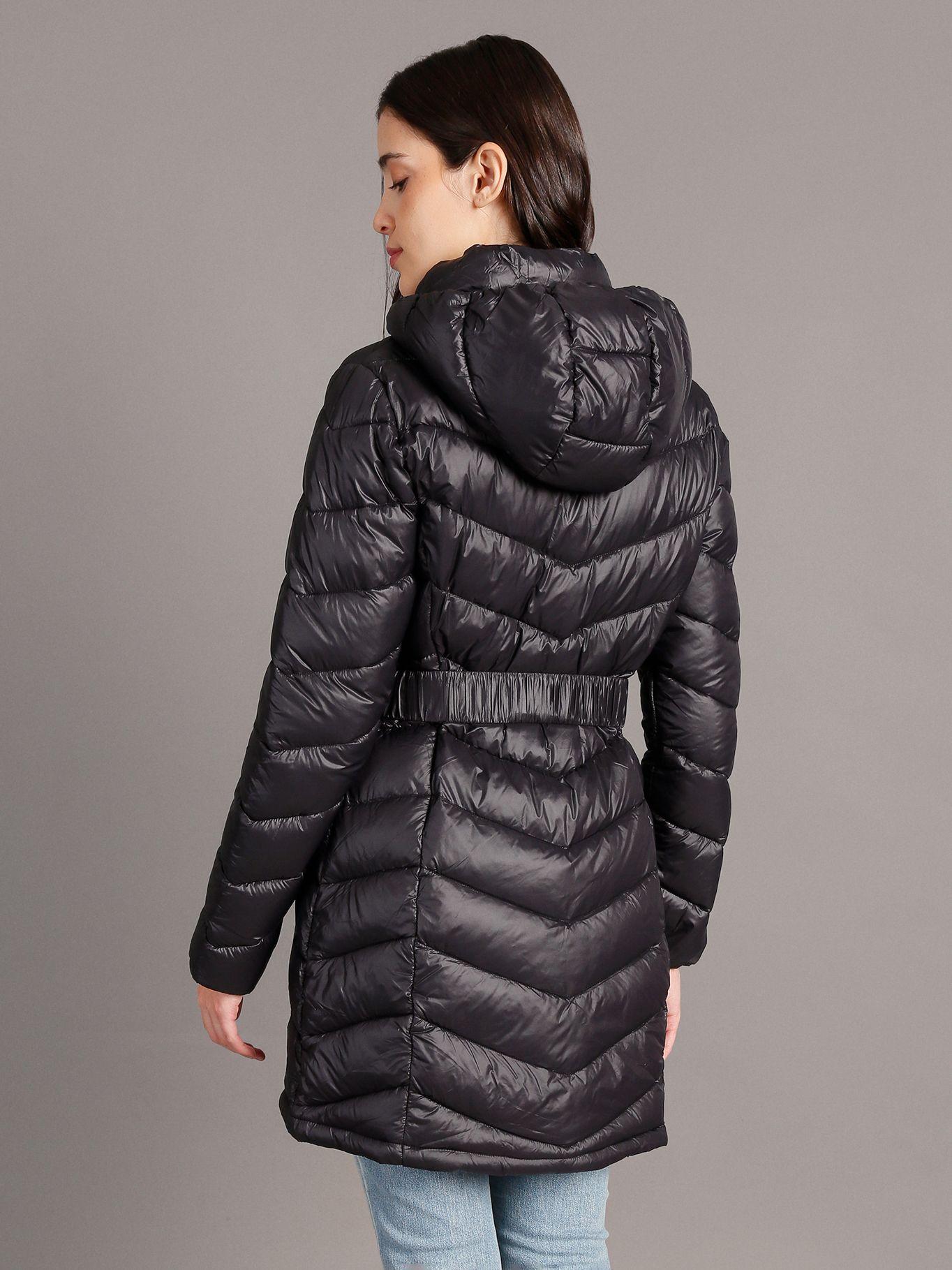 Parka Long Coat Negro Calvin Klein-3