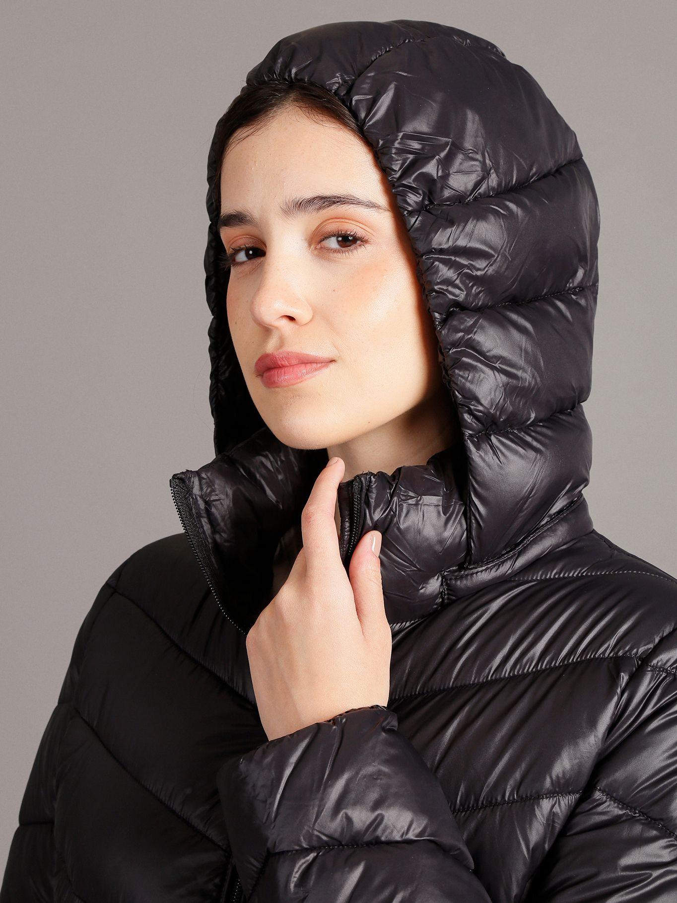 Parka Long Coat Negro Calvin Klein-4