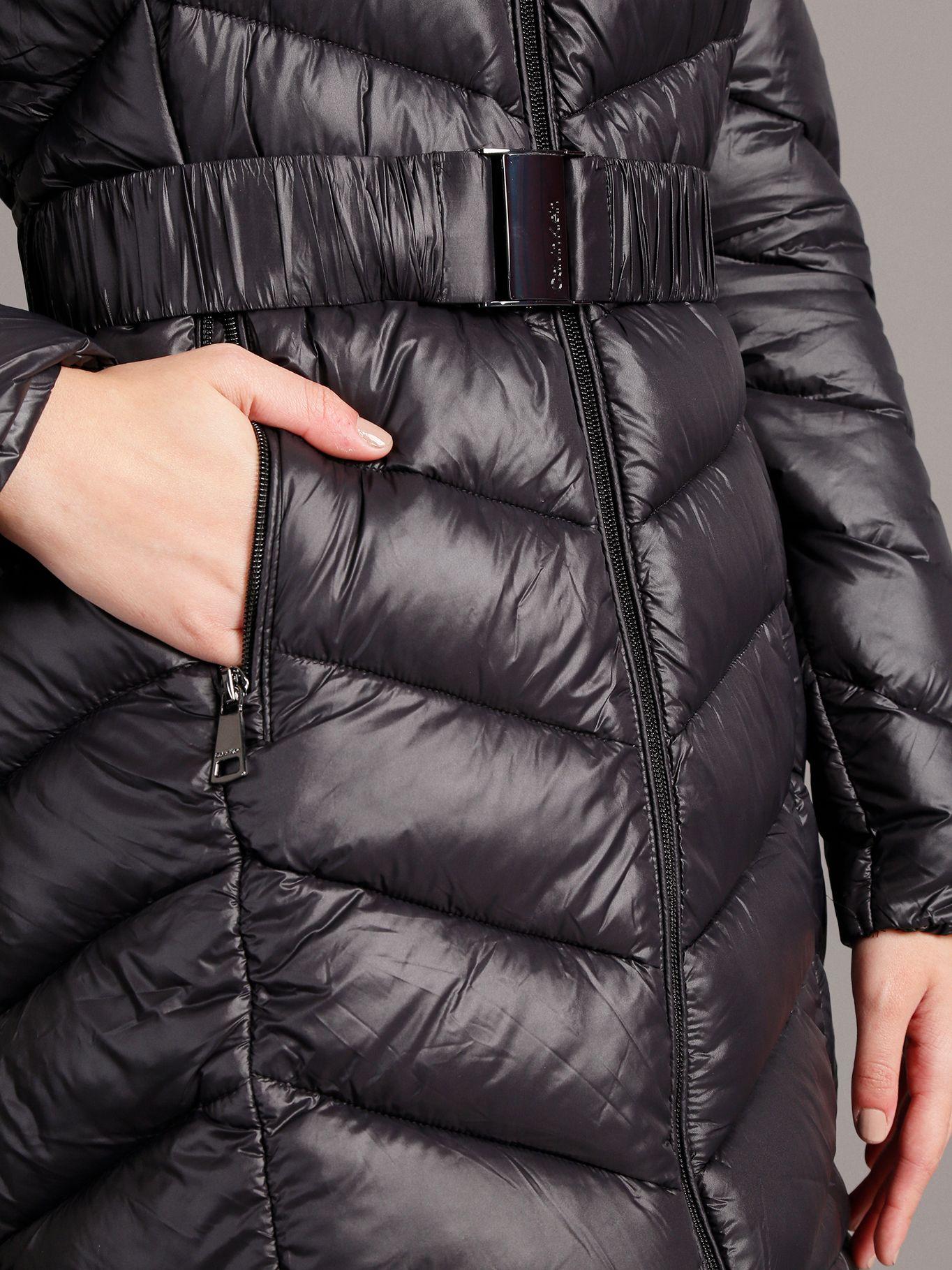 Parka Long Coat Negro Calvin Klein-5