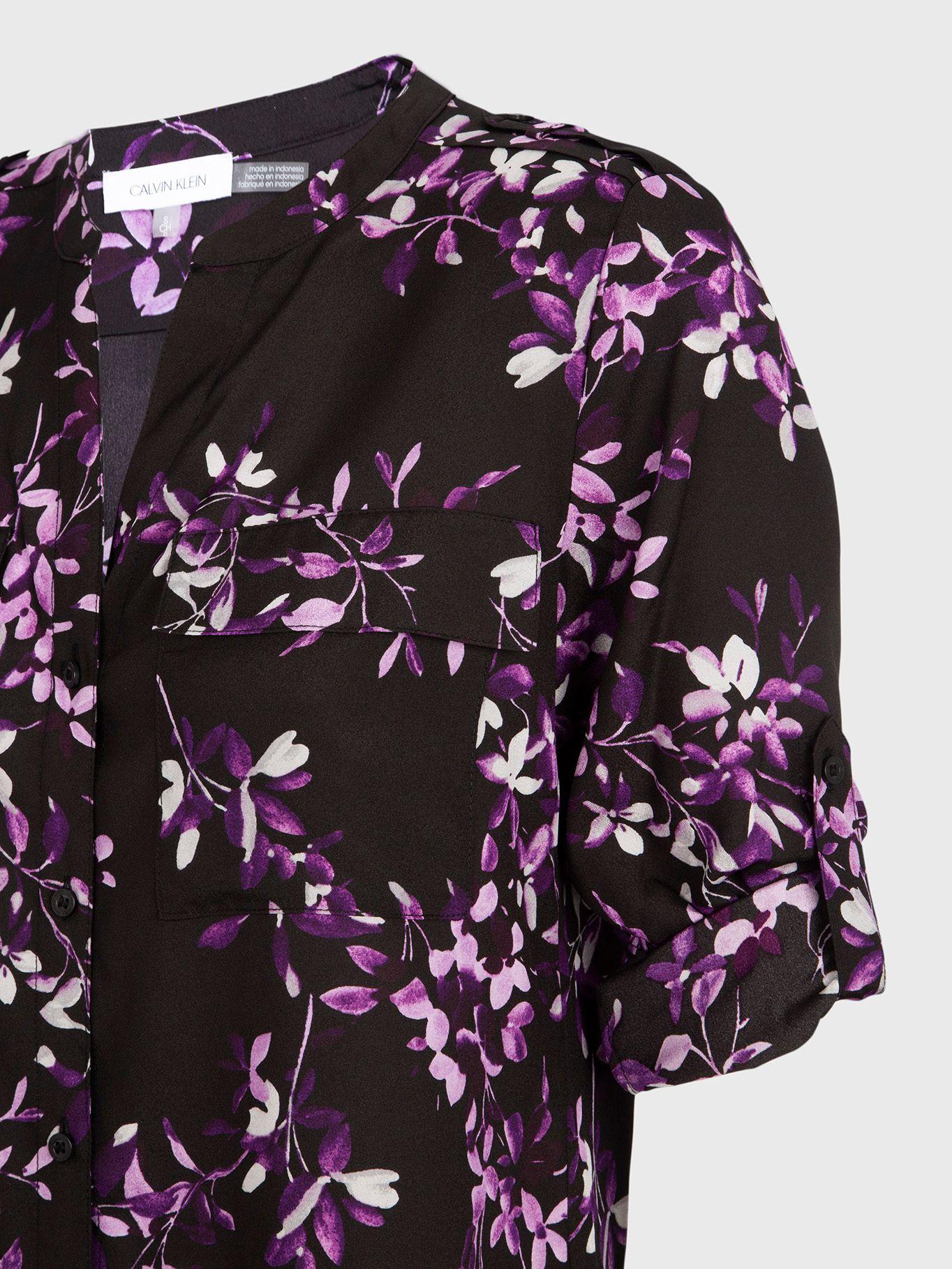 Camisa Abstract Print Negro Calvin Klein-2