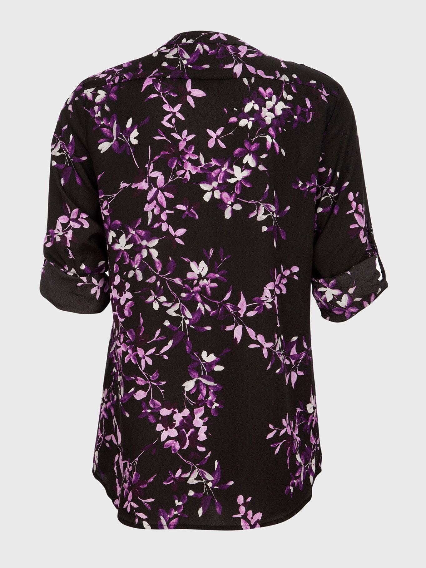 Camisa Abstract Print Negro Calvin Klein-1
