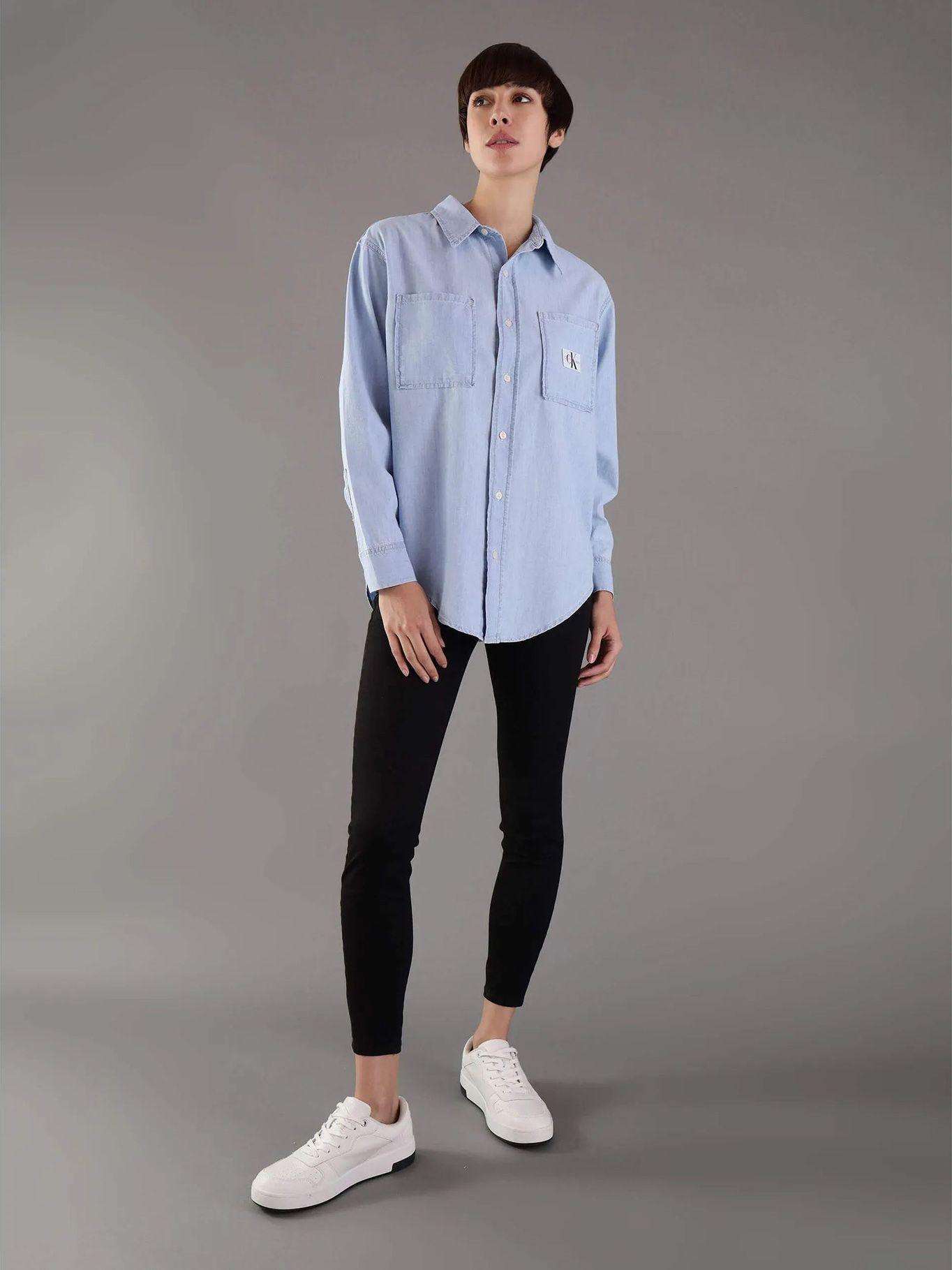 Camisa Oversized Denim Azul Calvin Klein-1