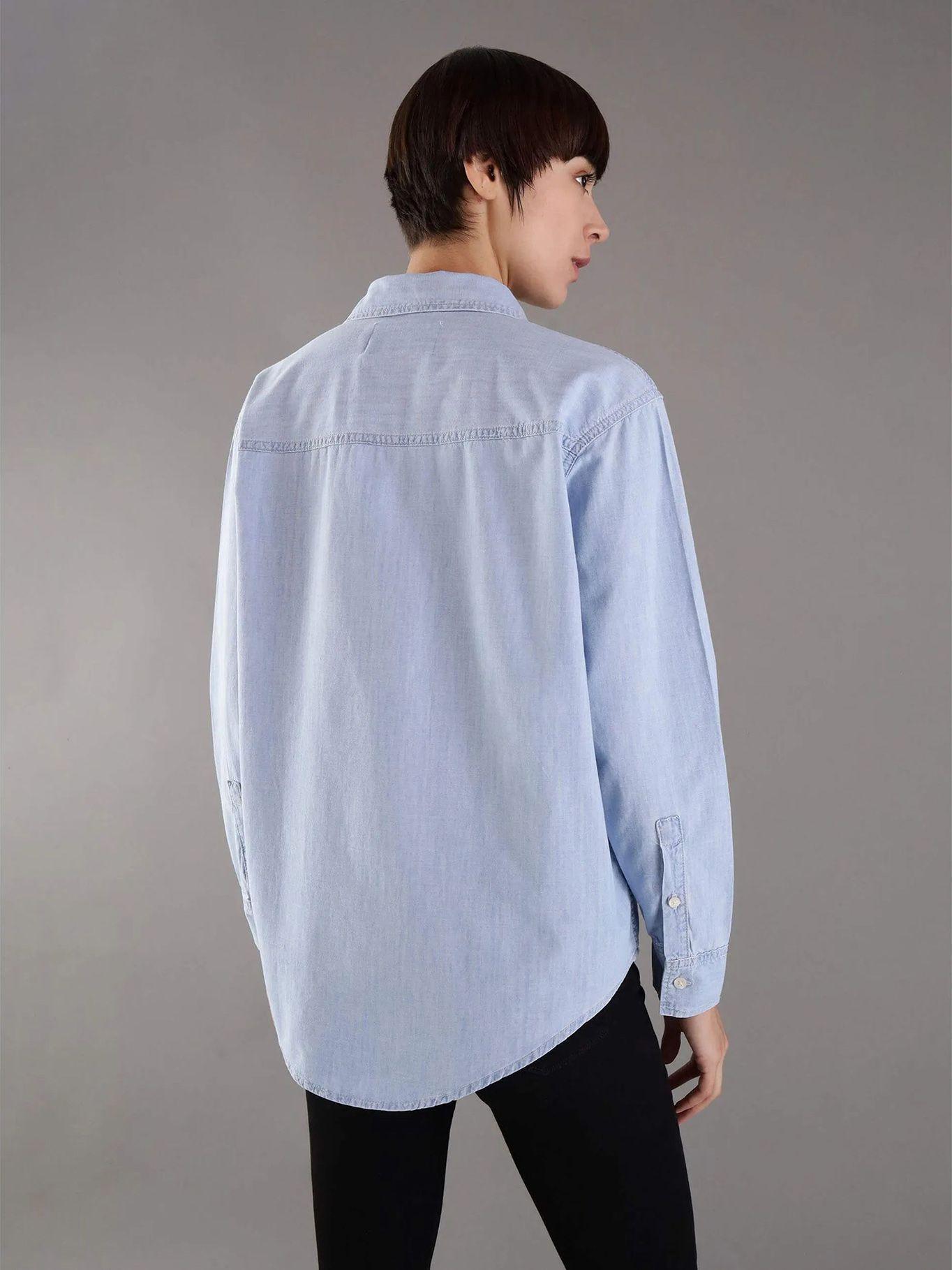 Camisa Oversized Denim Azul Calvin Klein-2