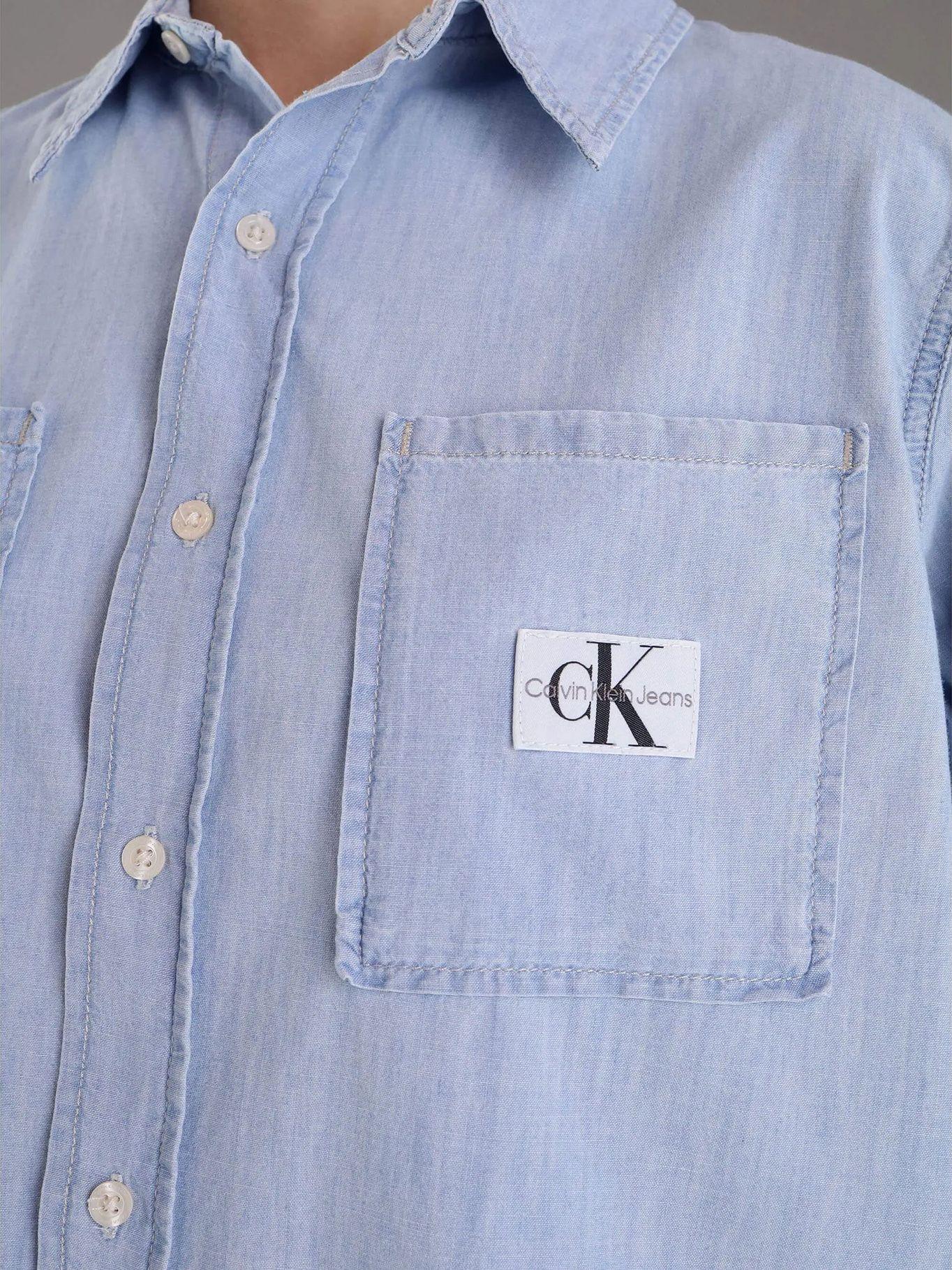 Camisa Oversized Denim Azul Calvin Klein-3